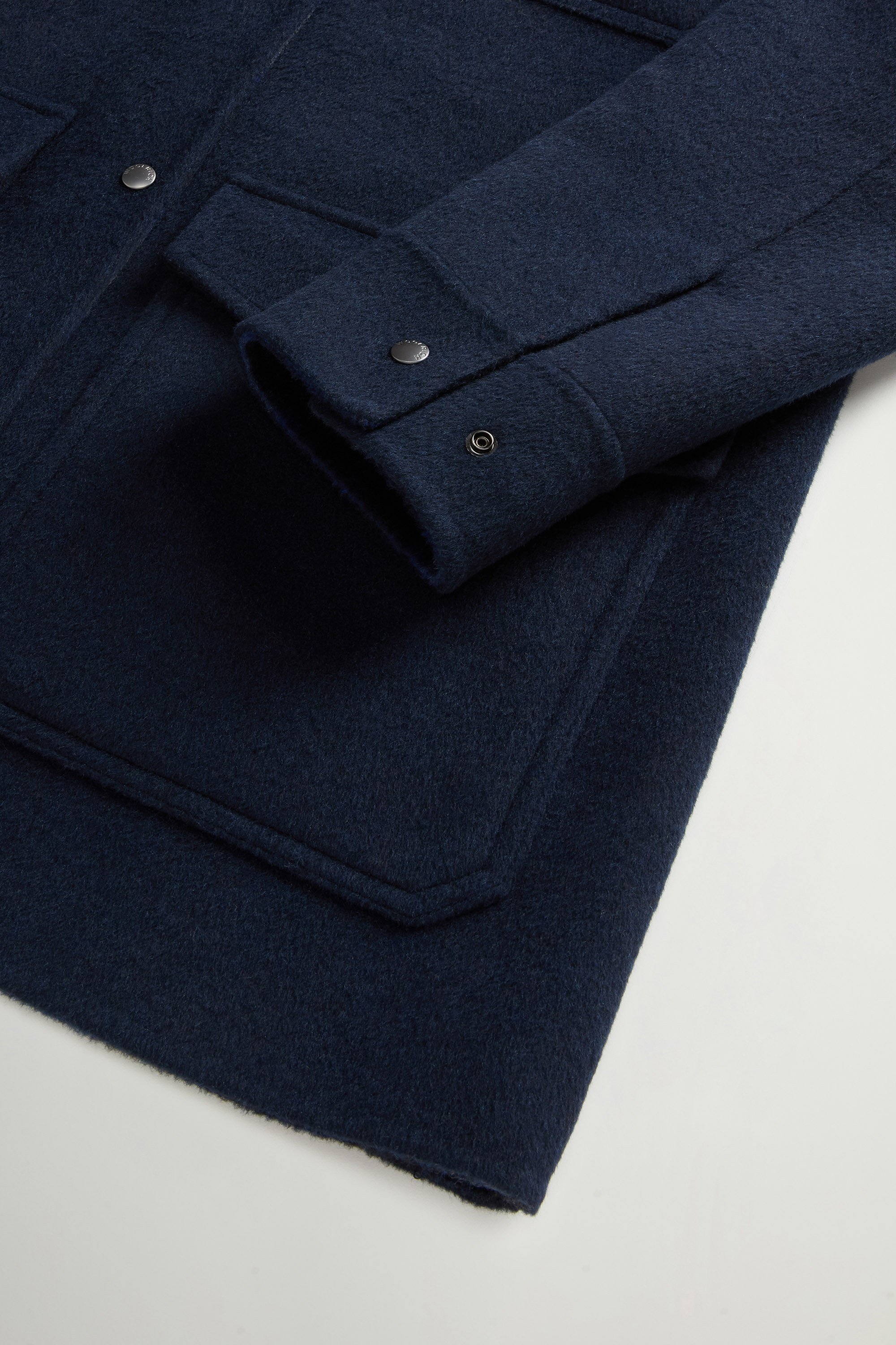 Coat in Double-Face Wool Blend Blue photo 7 | Woolrich