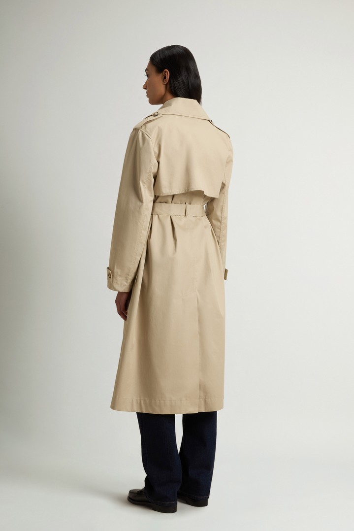 Trench Coat in Pure Cotton Beige photo 3 | Woolrich