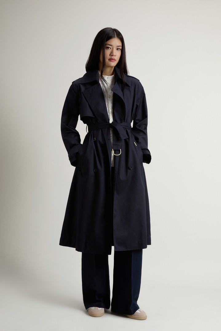 TECH COTTON TRENCH Blue photo 2 | Woolrich