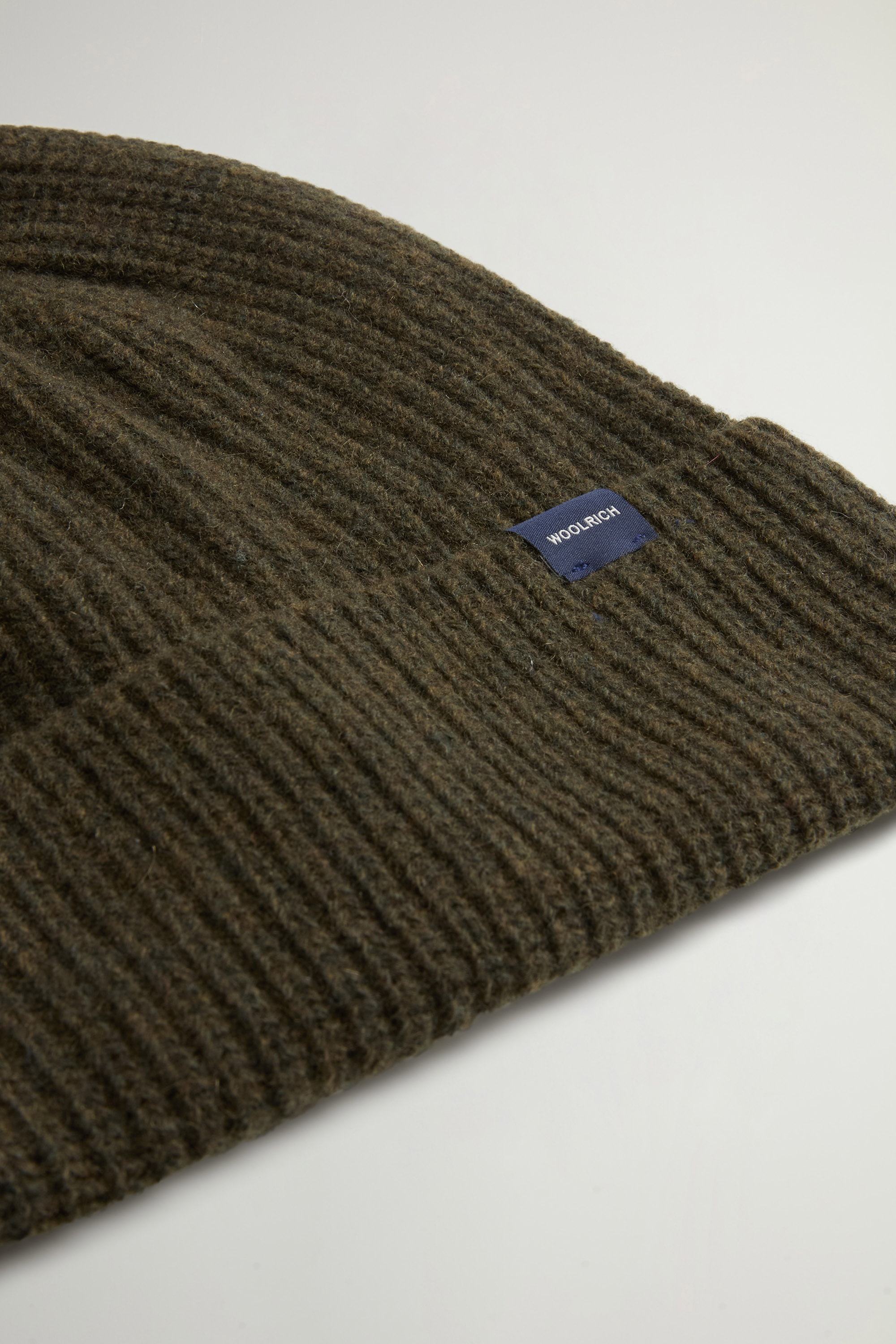 Beanie in Wool Blend Green photo 3 | Woolrich