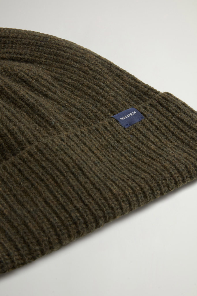 Beanie in Wool Blend Green photo 3 | Woolrich