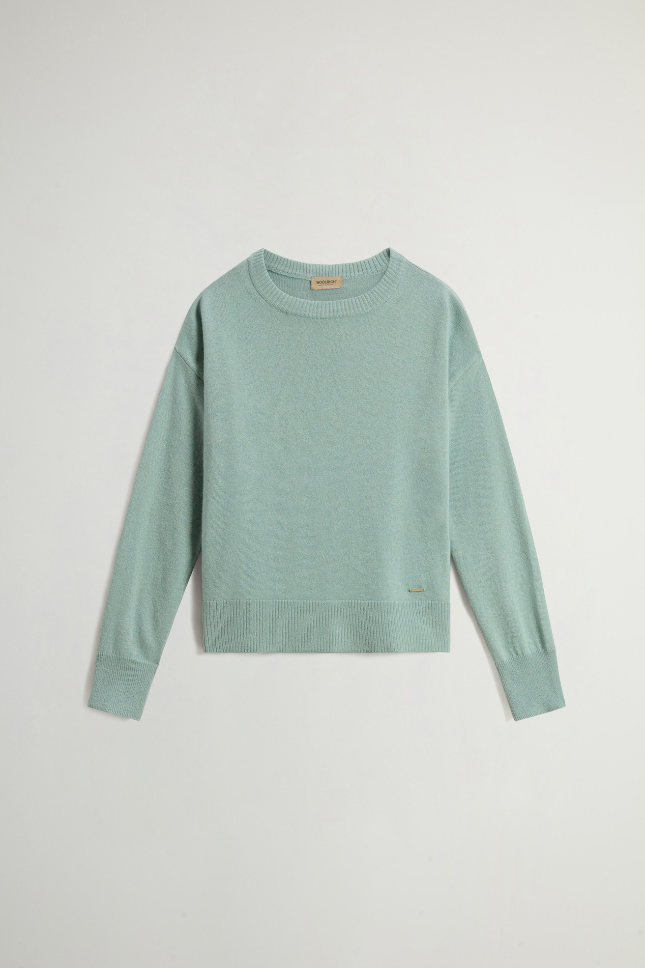 Crewneck Sweater in Virgin Wool and Cashmere Blend Green photo 5 | Woolrich