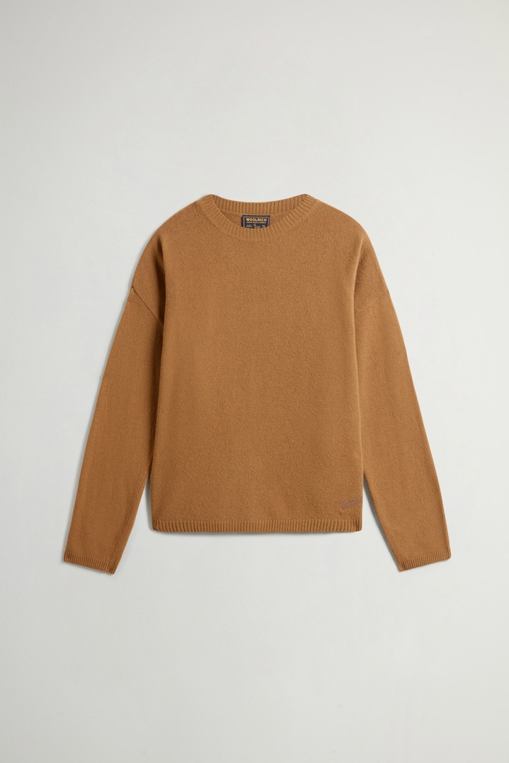 Crewneck Sweater in Wool and Cashmere Blend Brown photo 5 | Woolrich