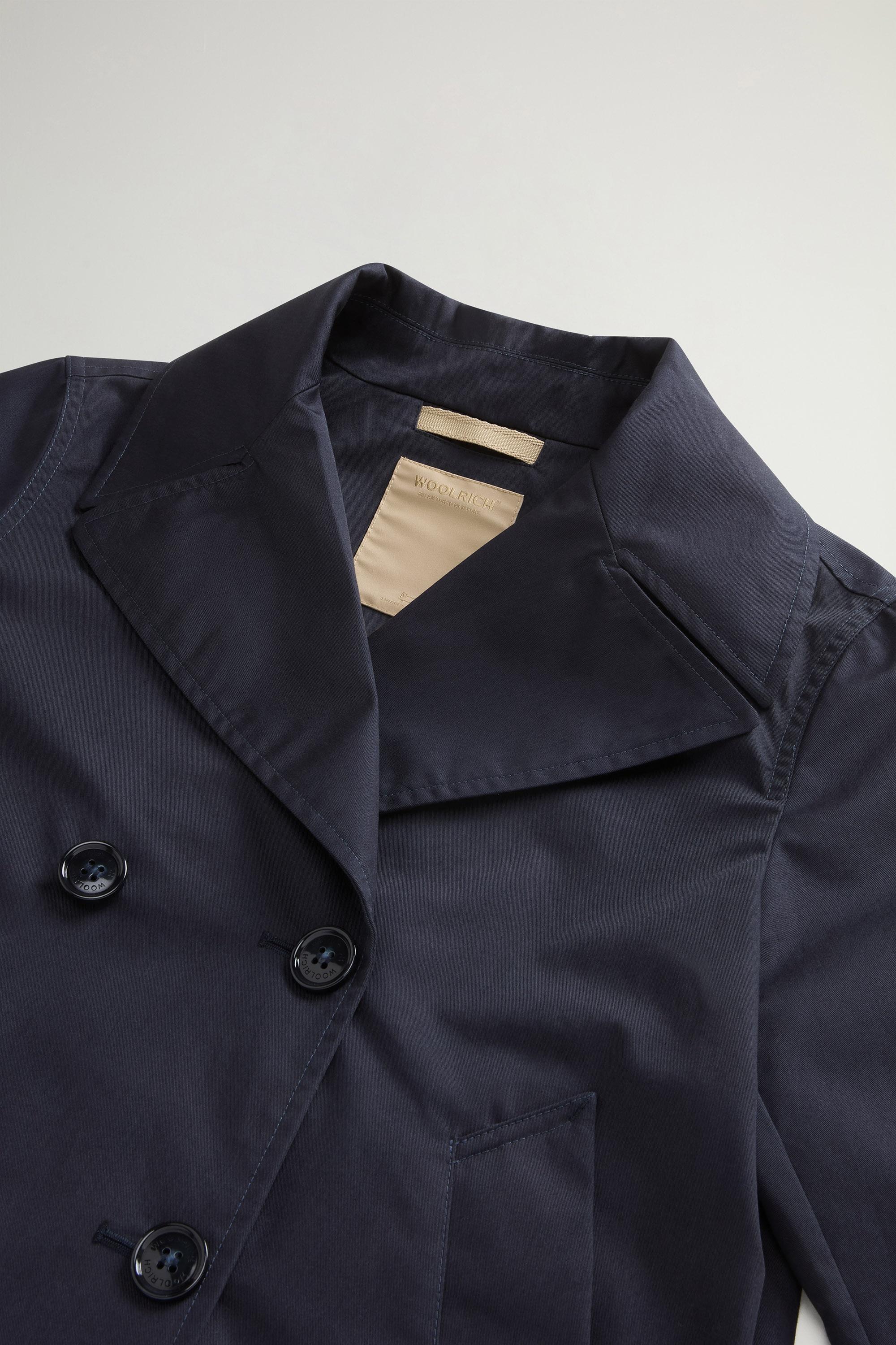 TECH COTTON PEACOAT Blue photo 6 | Woolrich