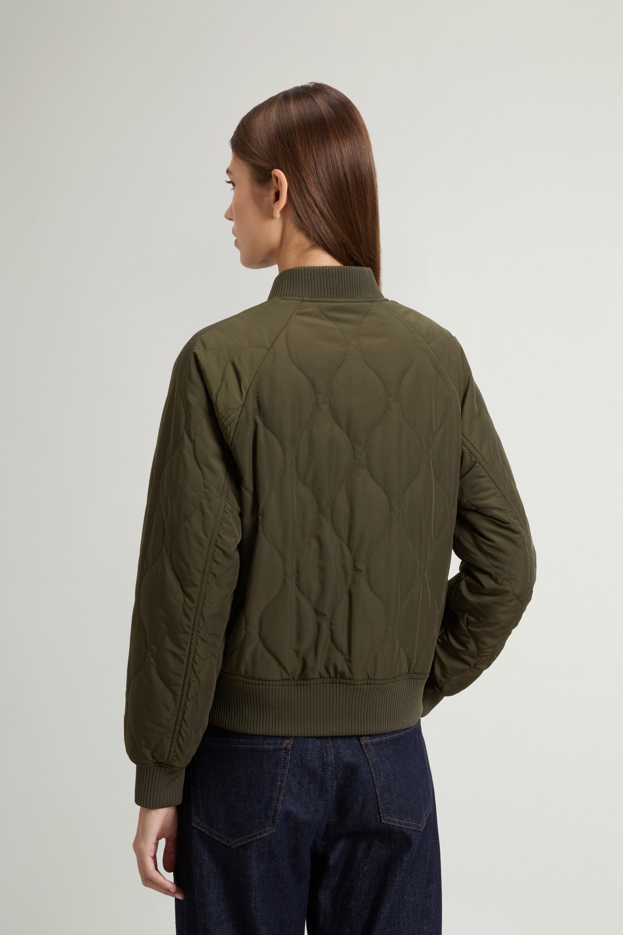 MILITARY POLY BOMBER Vert photo 3 | Woolrich