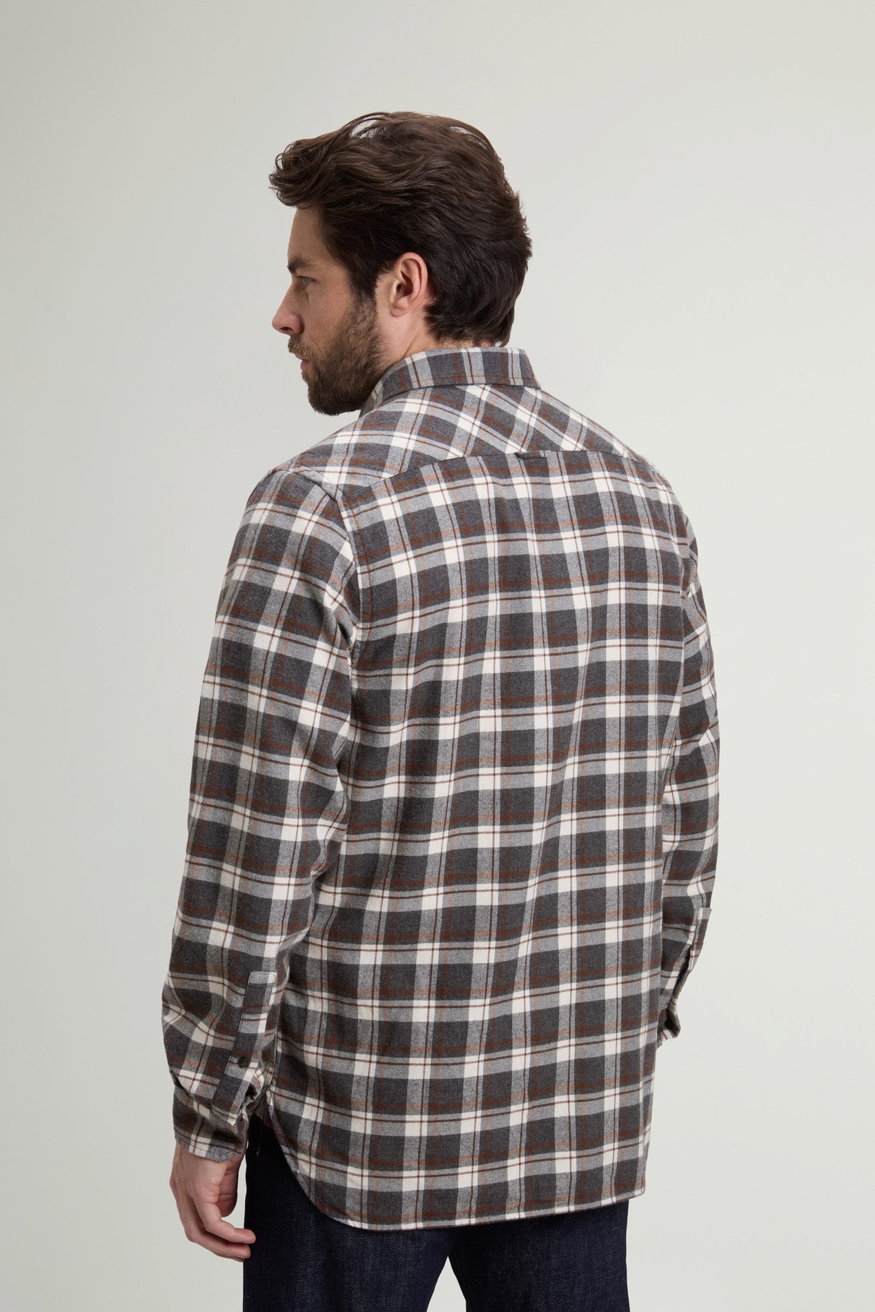 CHECK FLANNEL WARREN SHIRT Grau photo 3 | Woolrich