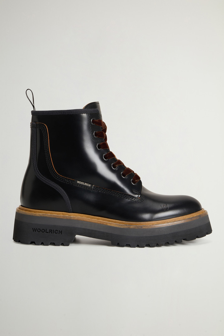 Main Combat Boots in Leather Black photo 1 | Woolrich