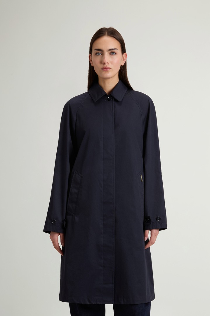 Trench Coat in Pure Cotton Blue photo 1 | Woolrich