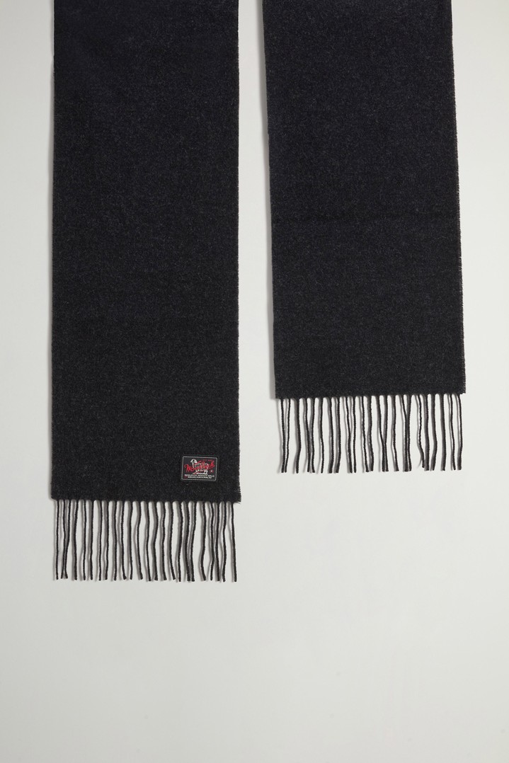 Checked Scarf in Pure Wool Green photo 2 | Woolrich