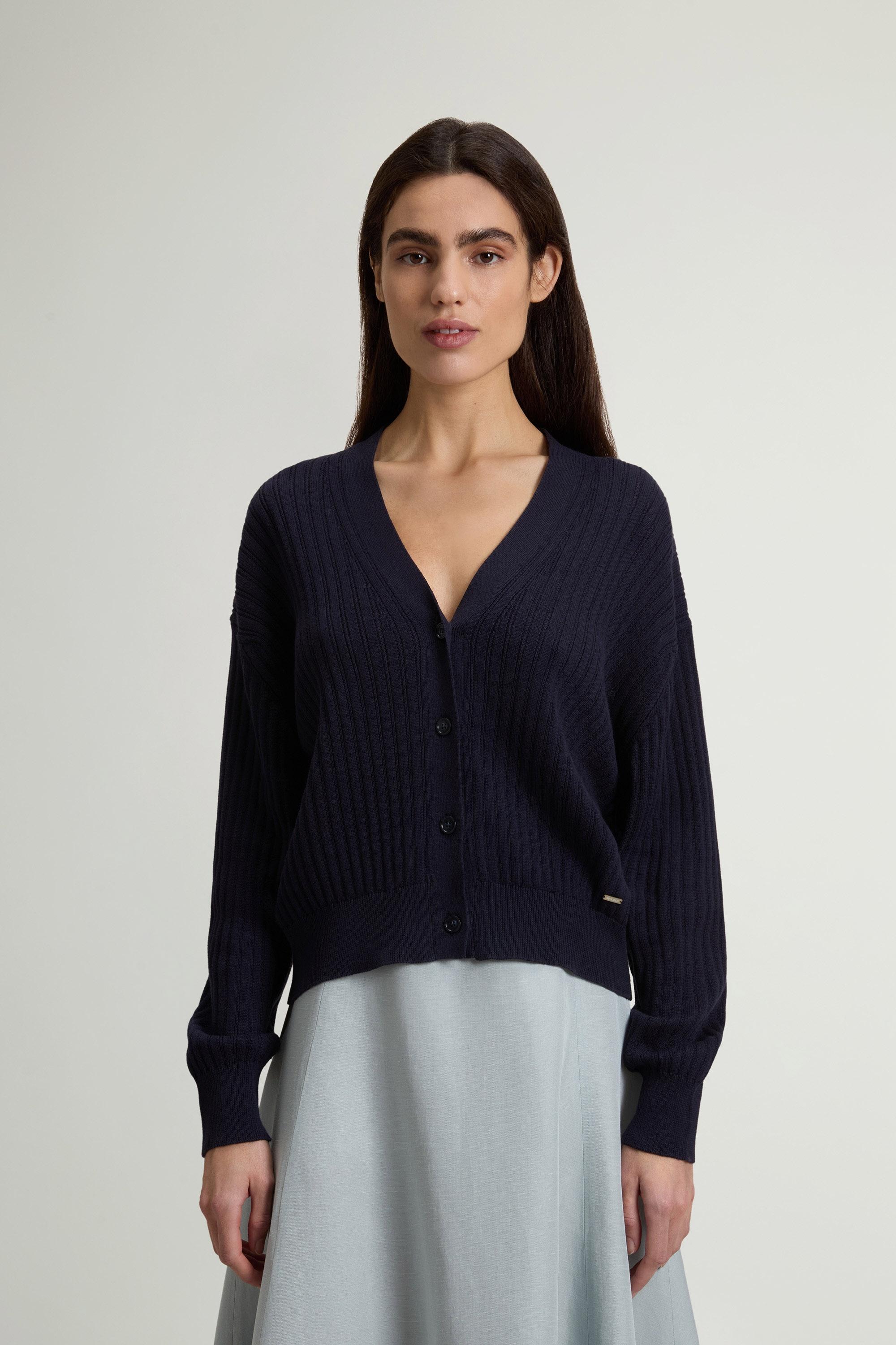 Cardigan in Pure Cotton Blue photo 1 | Woolrich