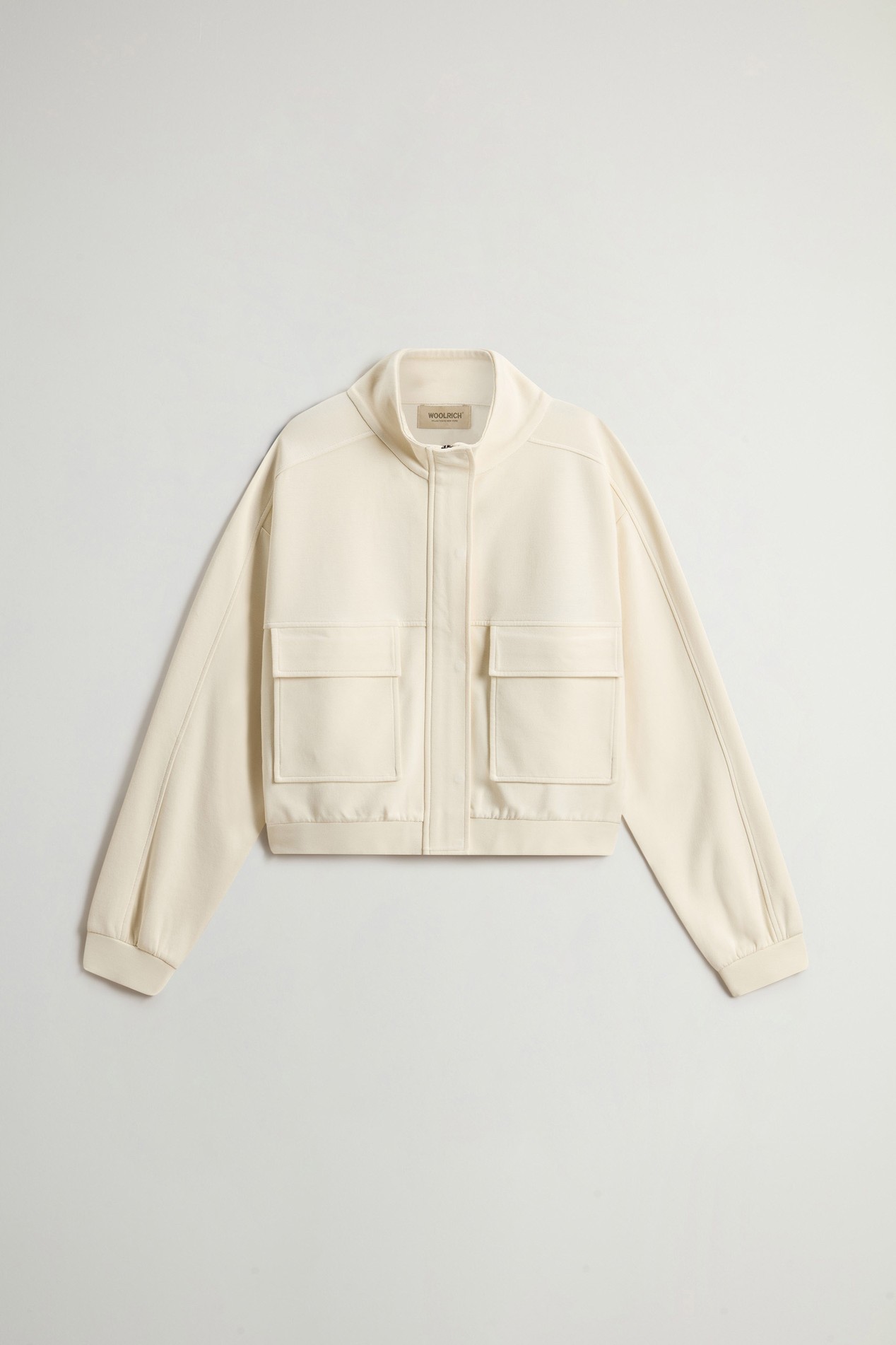 INTERLOCK ZIPPED SWEATSHIRT White photo 5 | Woolrich