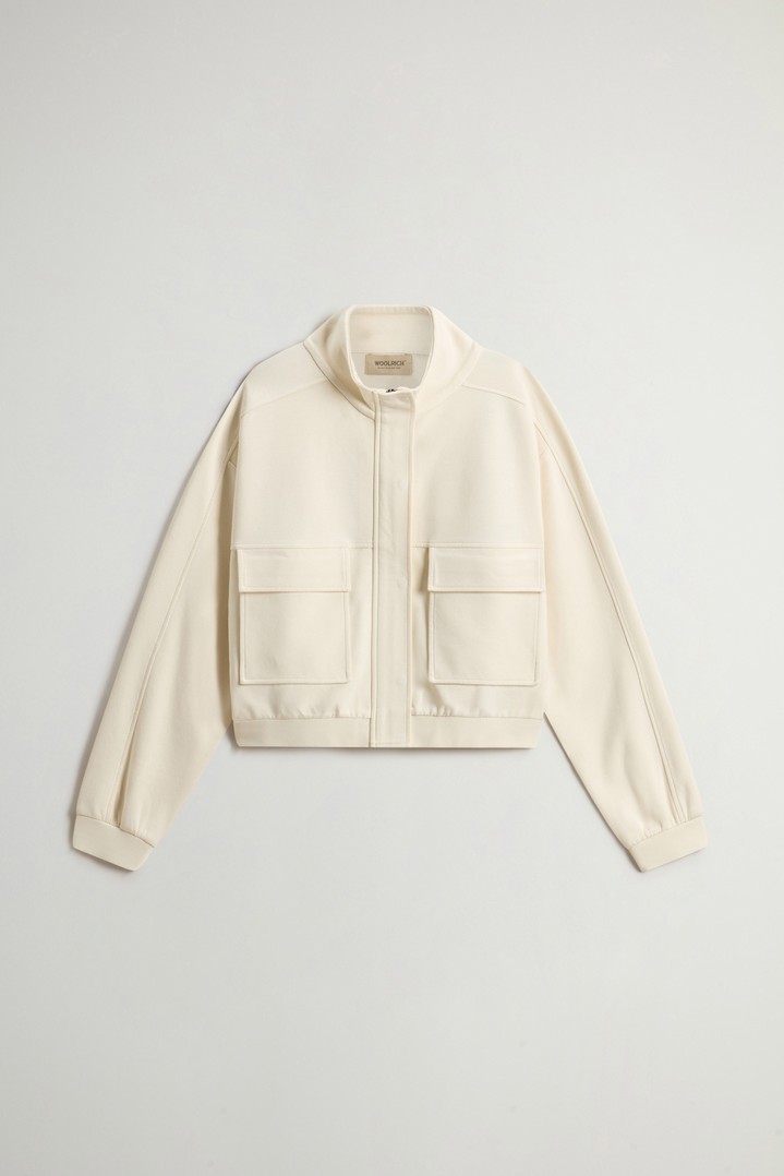 INTERLOCK ZIPPED SWEATSHIRT White photo 5 | Woolrich