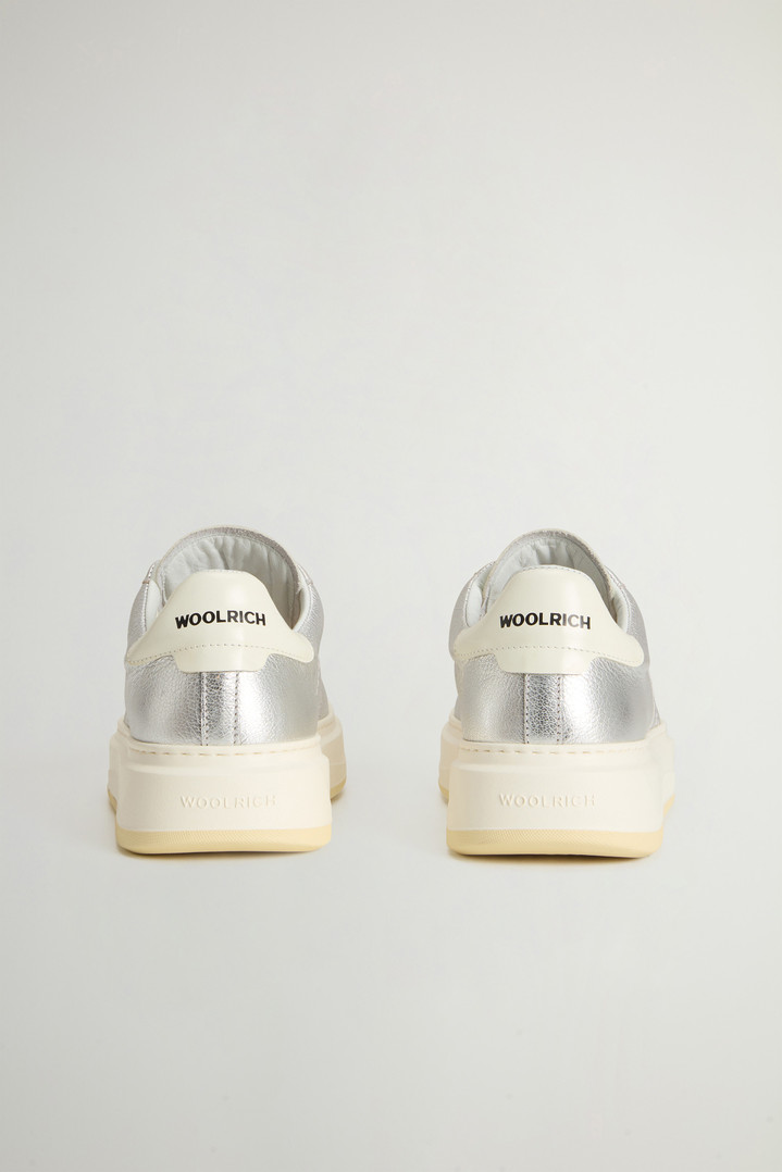 Arrow Sneakers in Laminated Leather Gray photo 3 | Woolrich