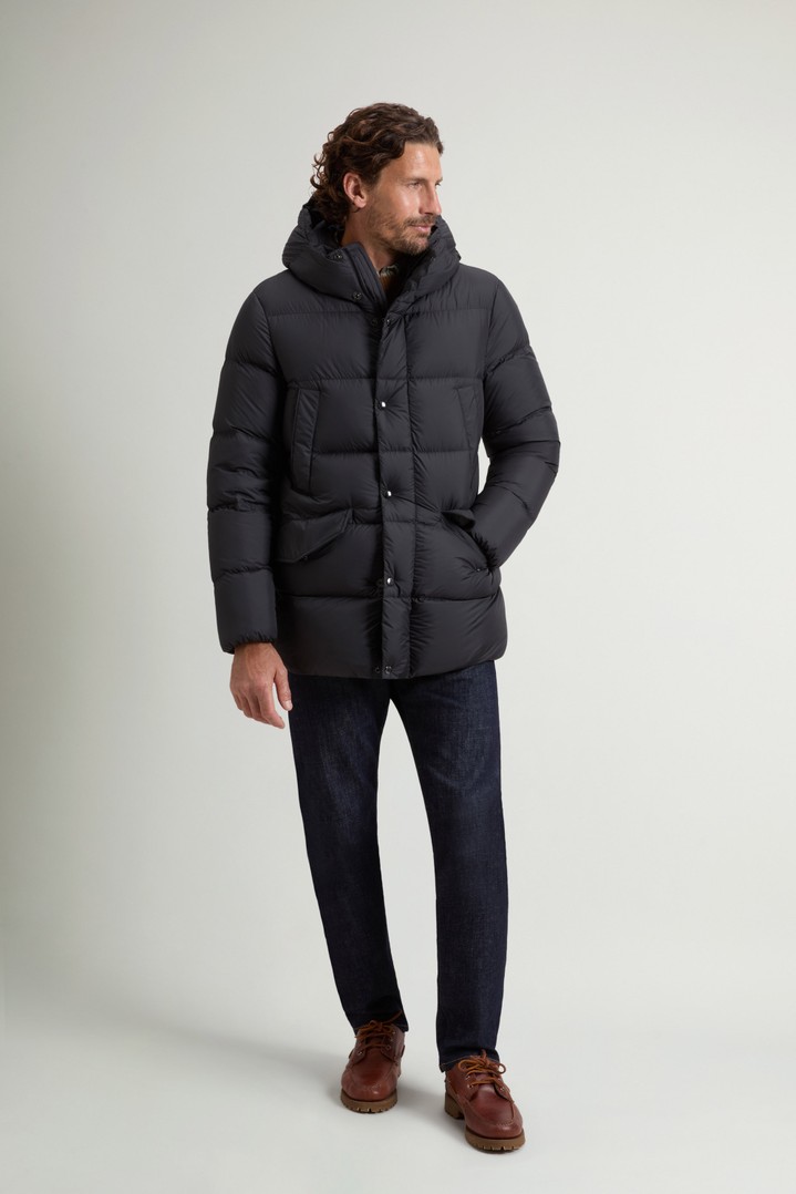 Cloud Parka aus Mikrofaser Schwarz photo 2 | Woolrich