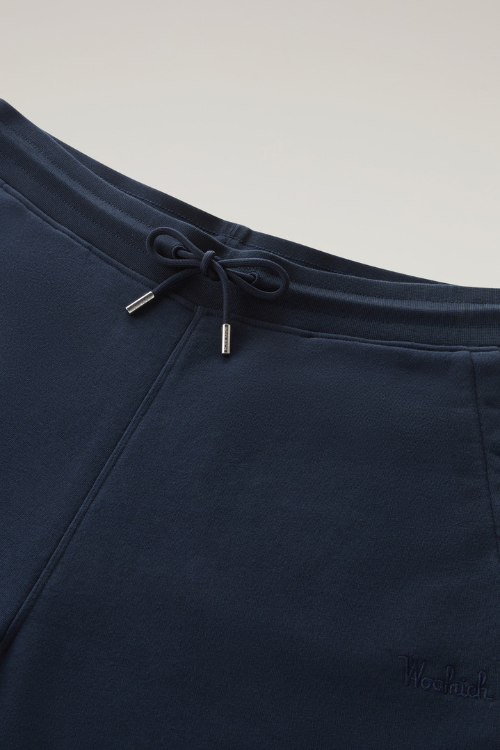 Sweatpants in Brushed Cotton Fleece Blue photo 2 | Woolrich