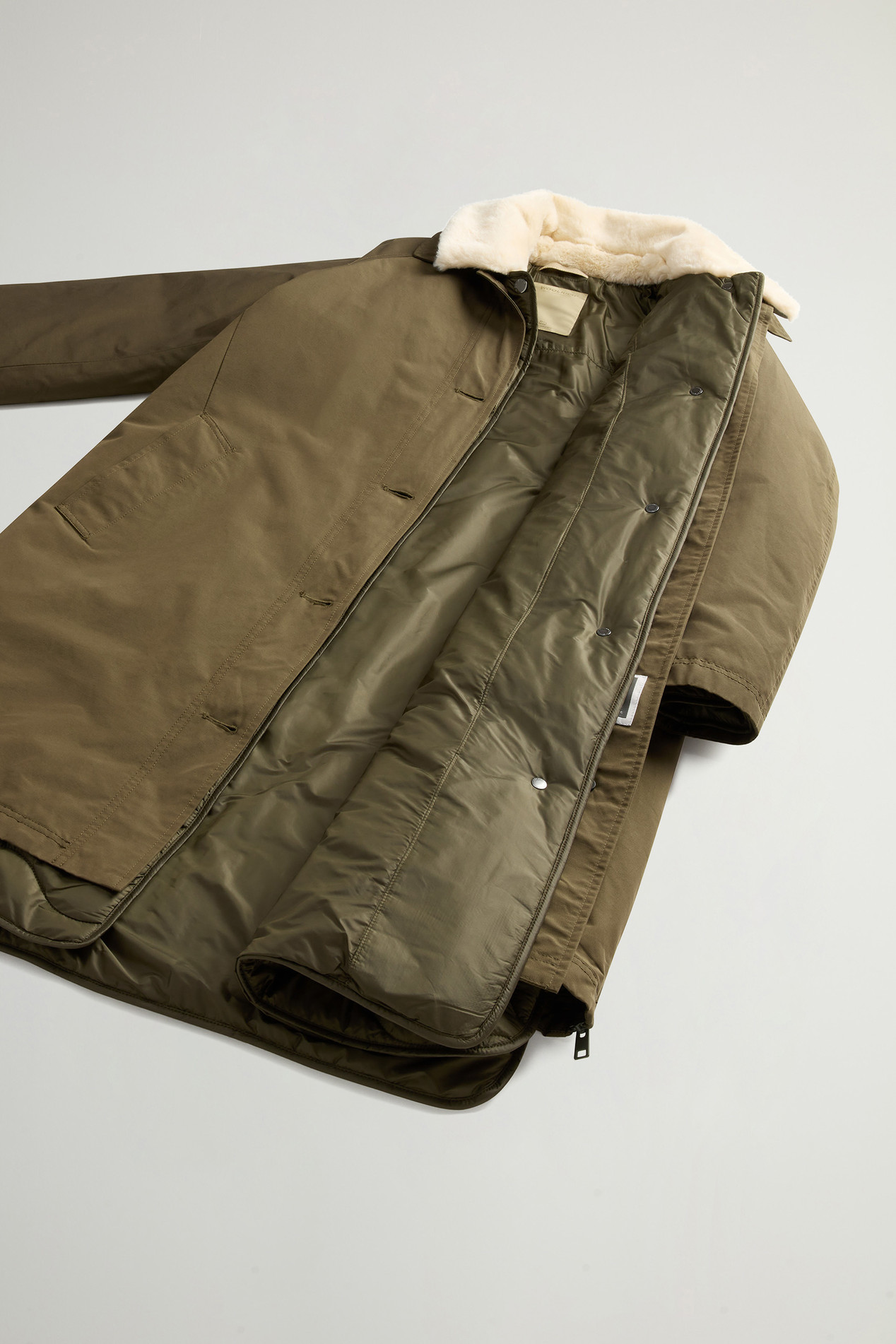 3-in-1 Coat in Ramar Cloth Green photo 9 | Woolrich