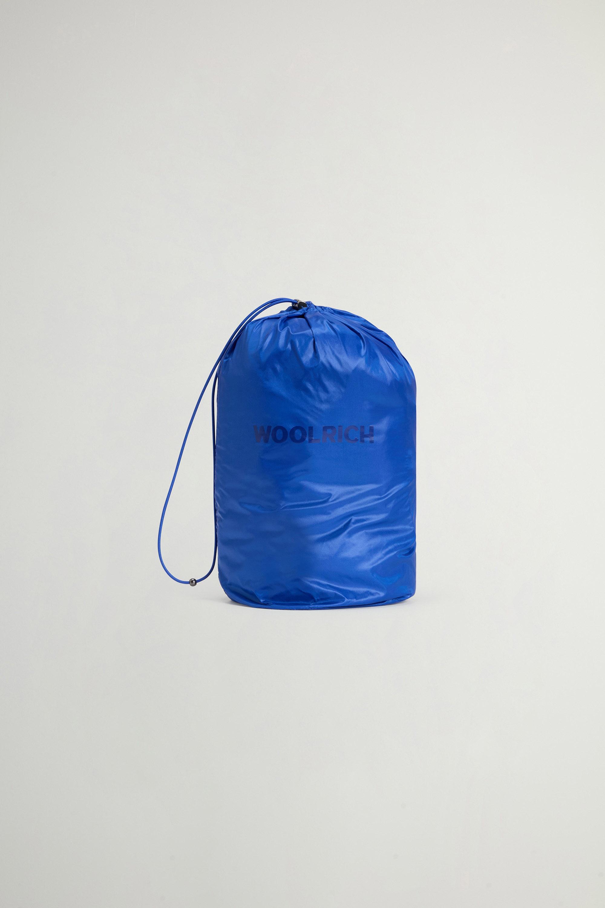 Packable Quilted Hooded Vest in Urban Light Nylon Blue photo 9 | Woolrich