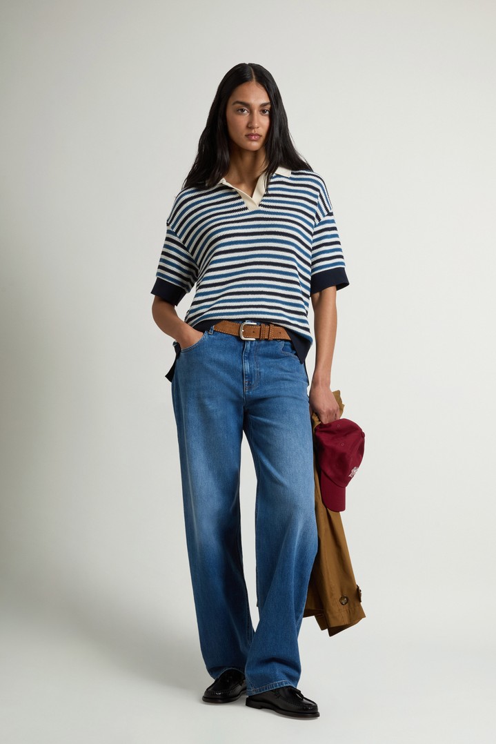 STRIPED JERSEY POLO Multicolor photo 2 | Woolrich