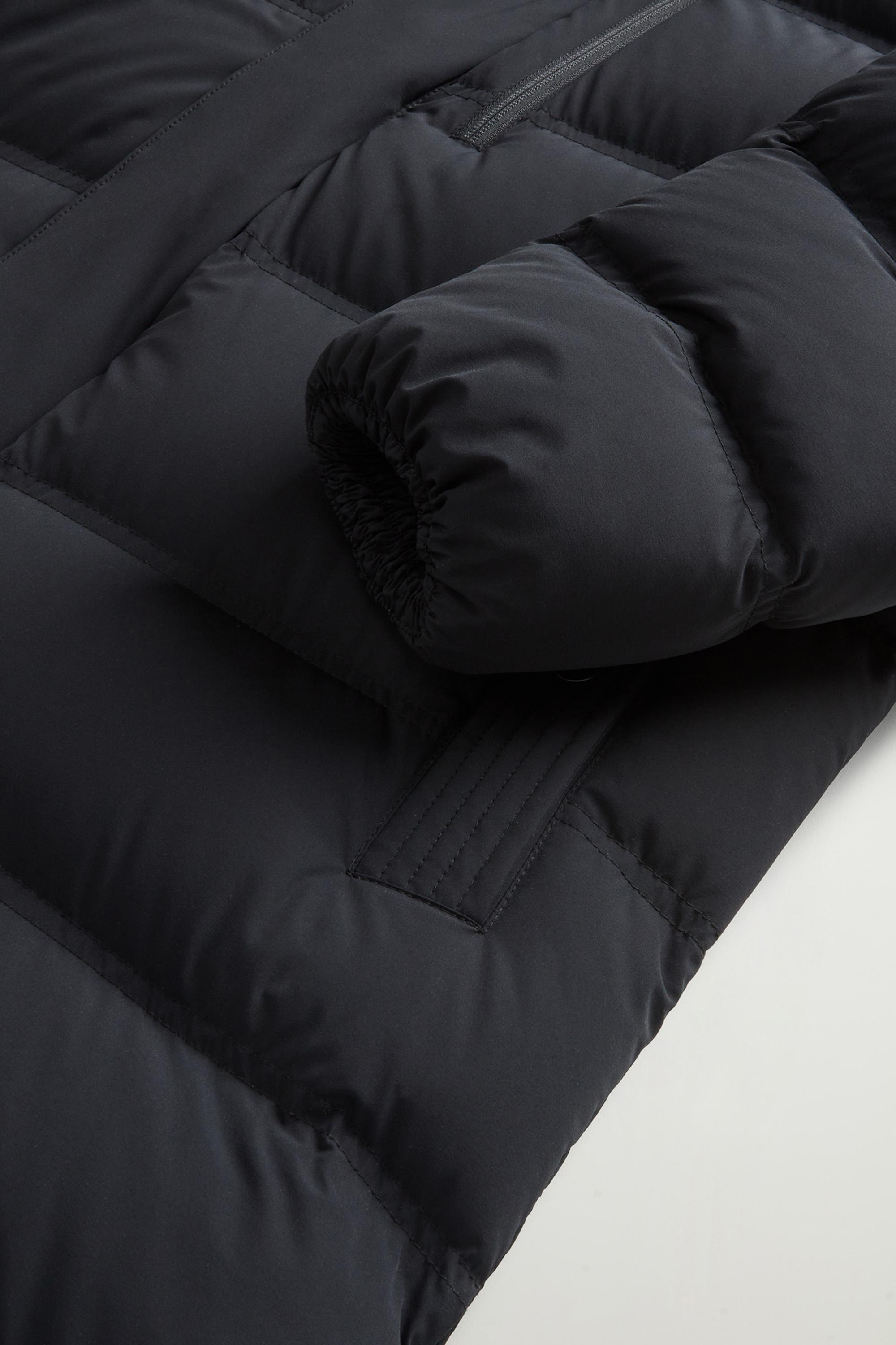 MATT STRETCH LONG PUFFER Black photo 8 | Woolrich