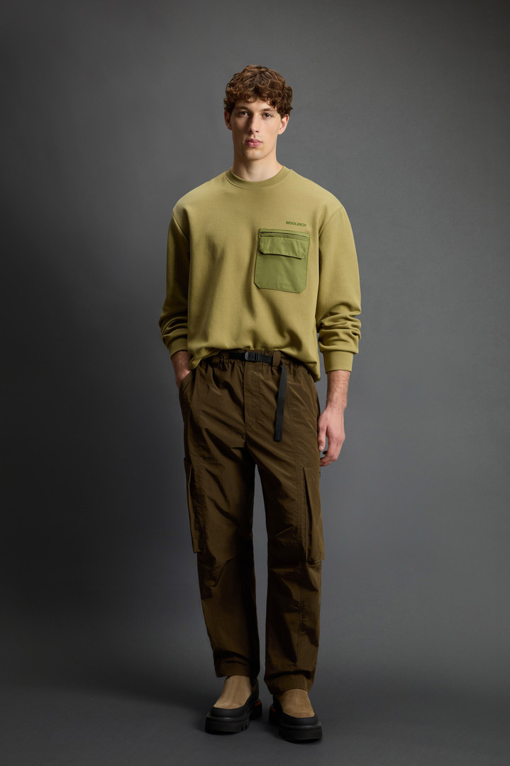 Pants in Olmetex Cotton and Nylon Blend by Todd Snyder Green photo 2 | Woolrich