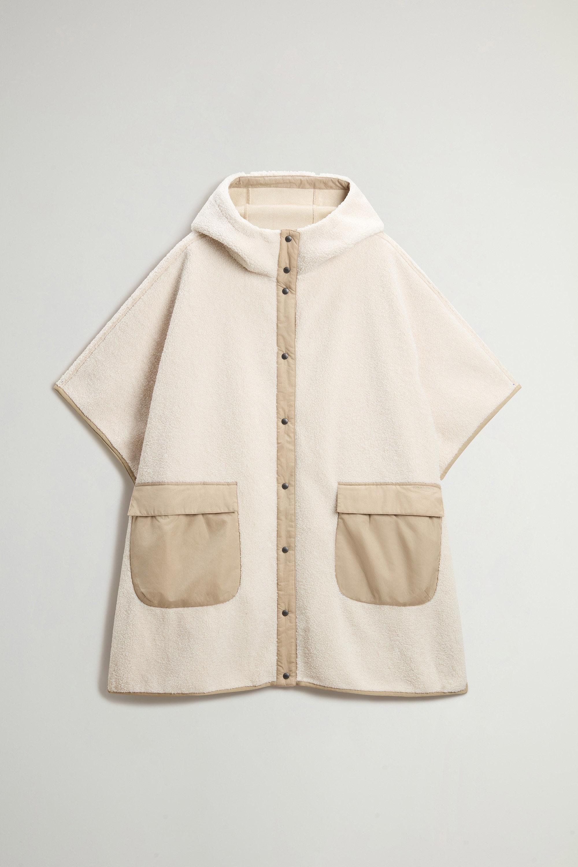 Hooded Cape in Sherpa White photo 5 | Woolrich