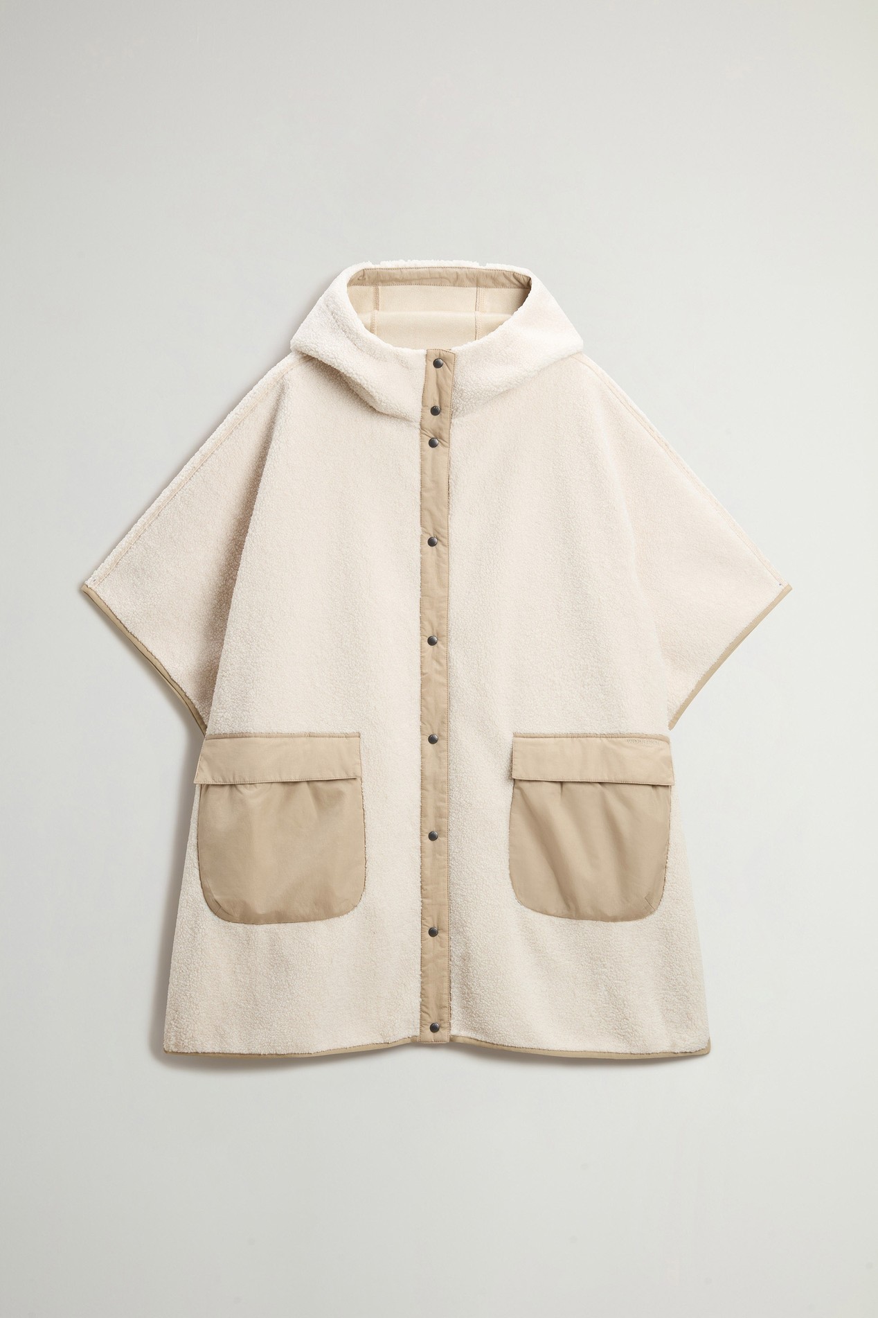 Hooded Cape in Sherpa White photo 5 | Woolrich