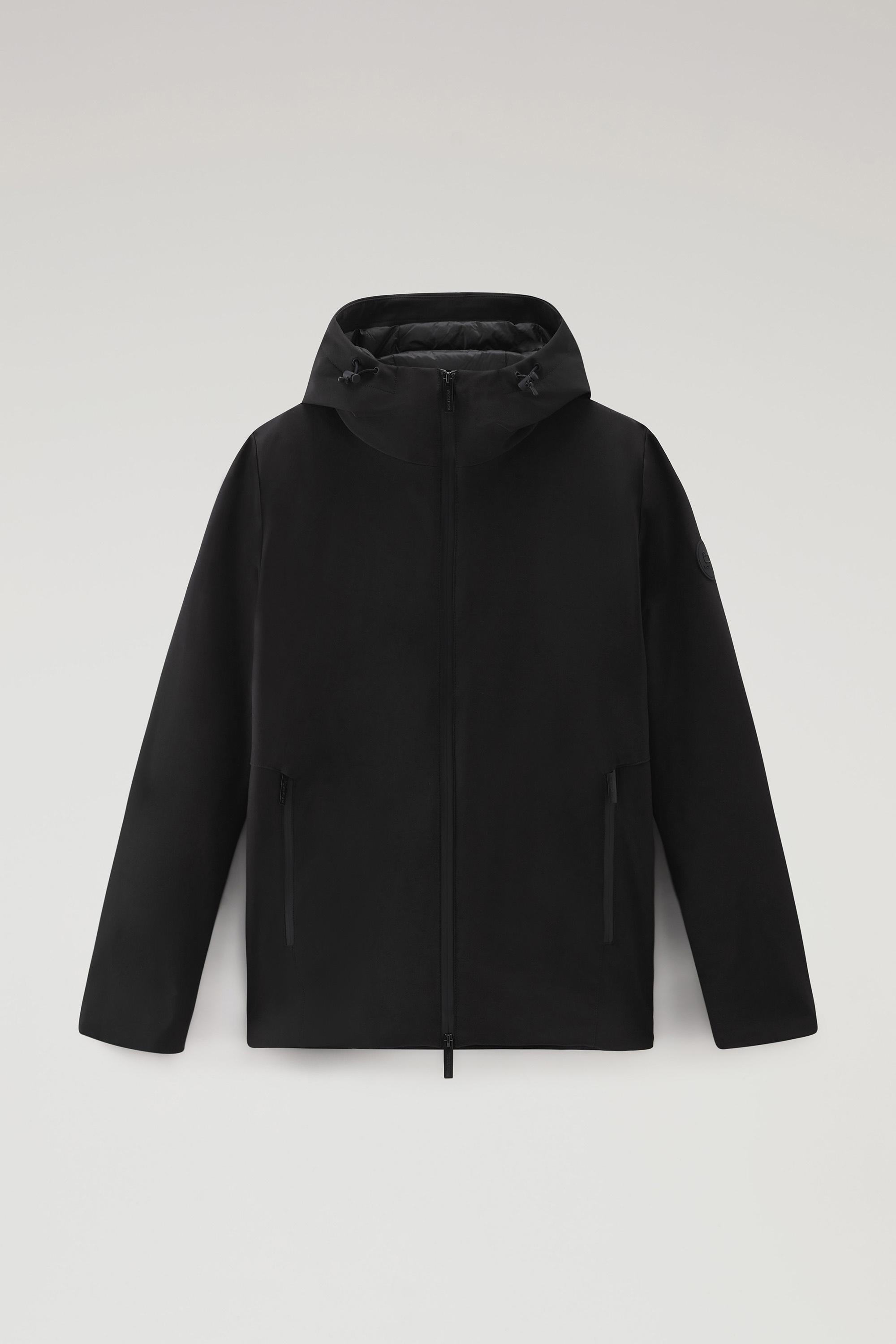 Pacific Jacket in Tech Softshell Black photo 1 | Woolrich