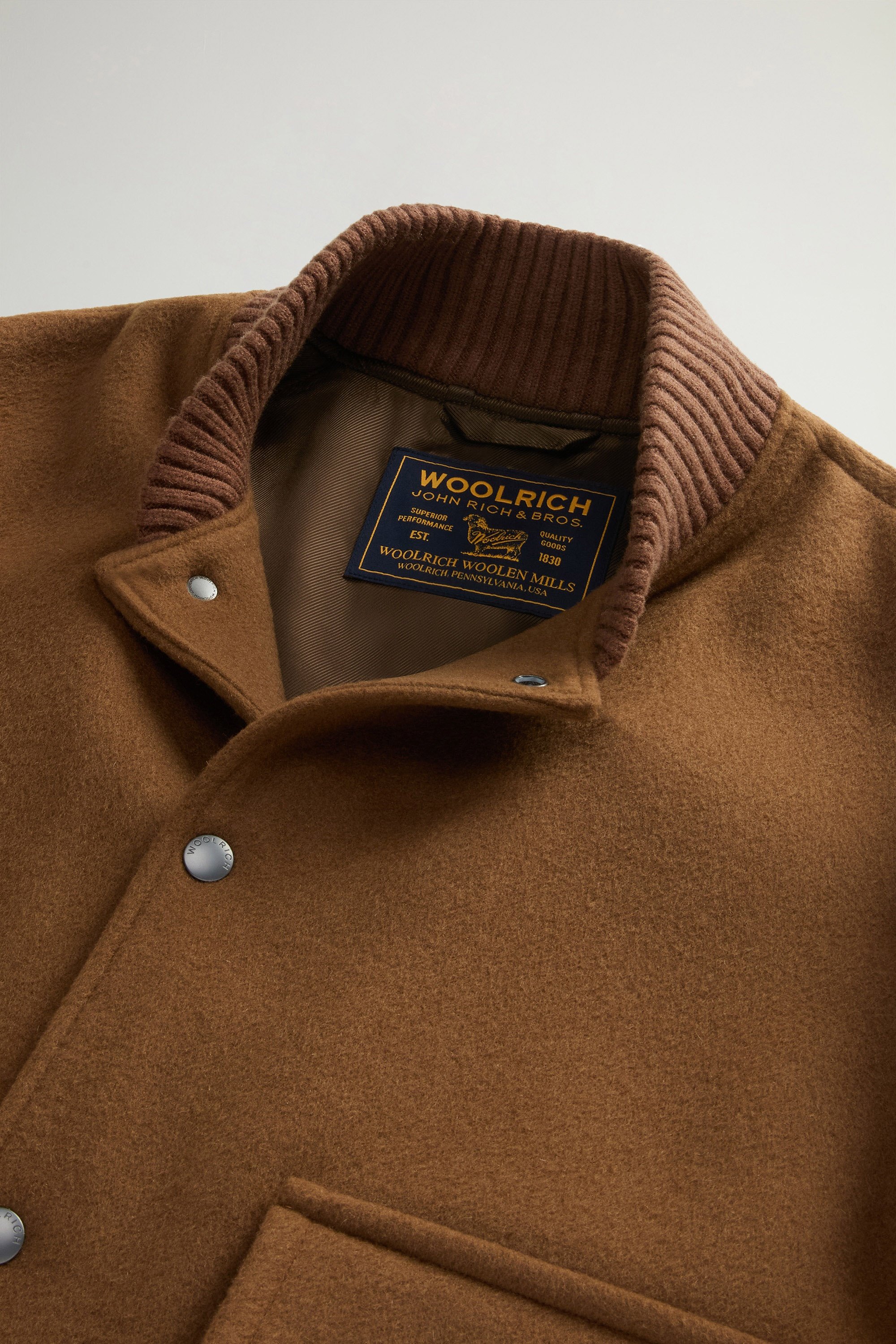 Miles Bomber Jacket in Wool Blend Brown photo 6 | Woolrich