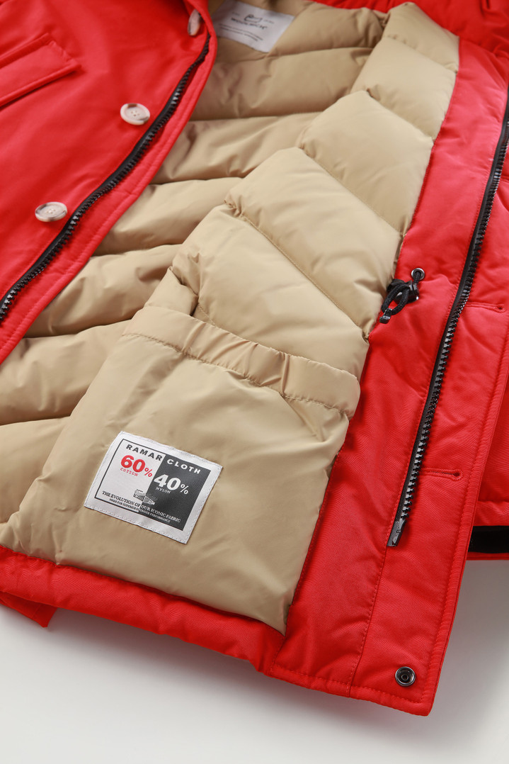 Arctic Parka van Ramar Cloth voor jongens met afneembaar bont Rood photo 2 | Woolrich