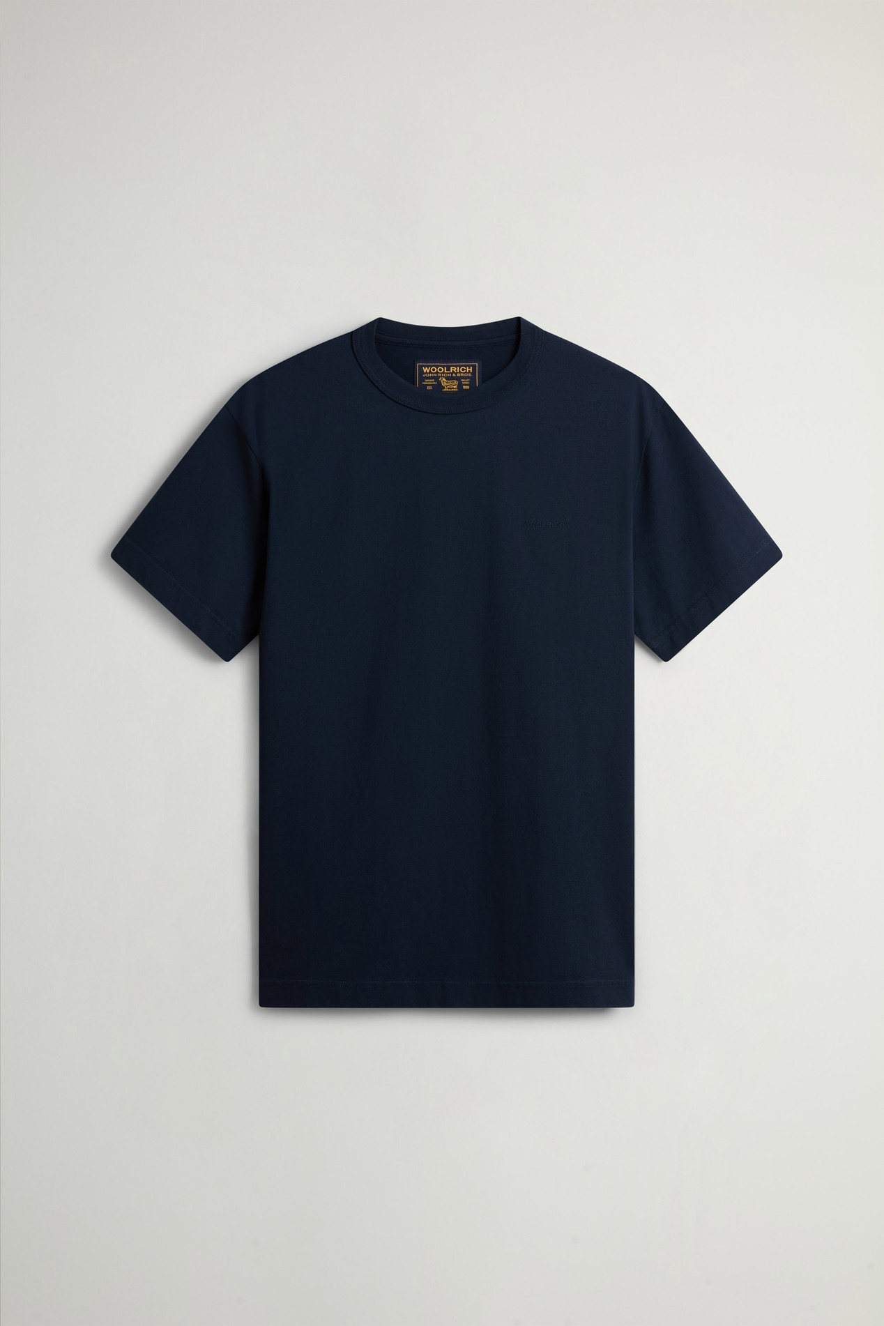 T-Shirt in Pure Organic Cotton Blue photo 5 | Woolrich