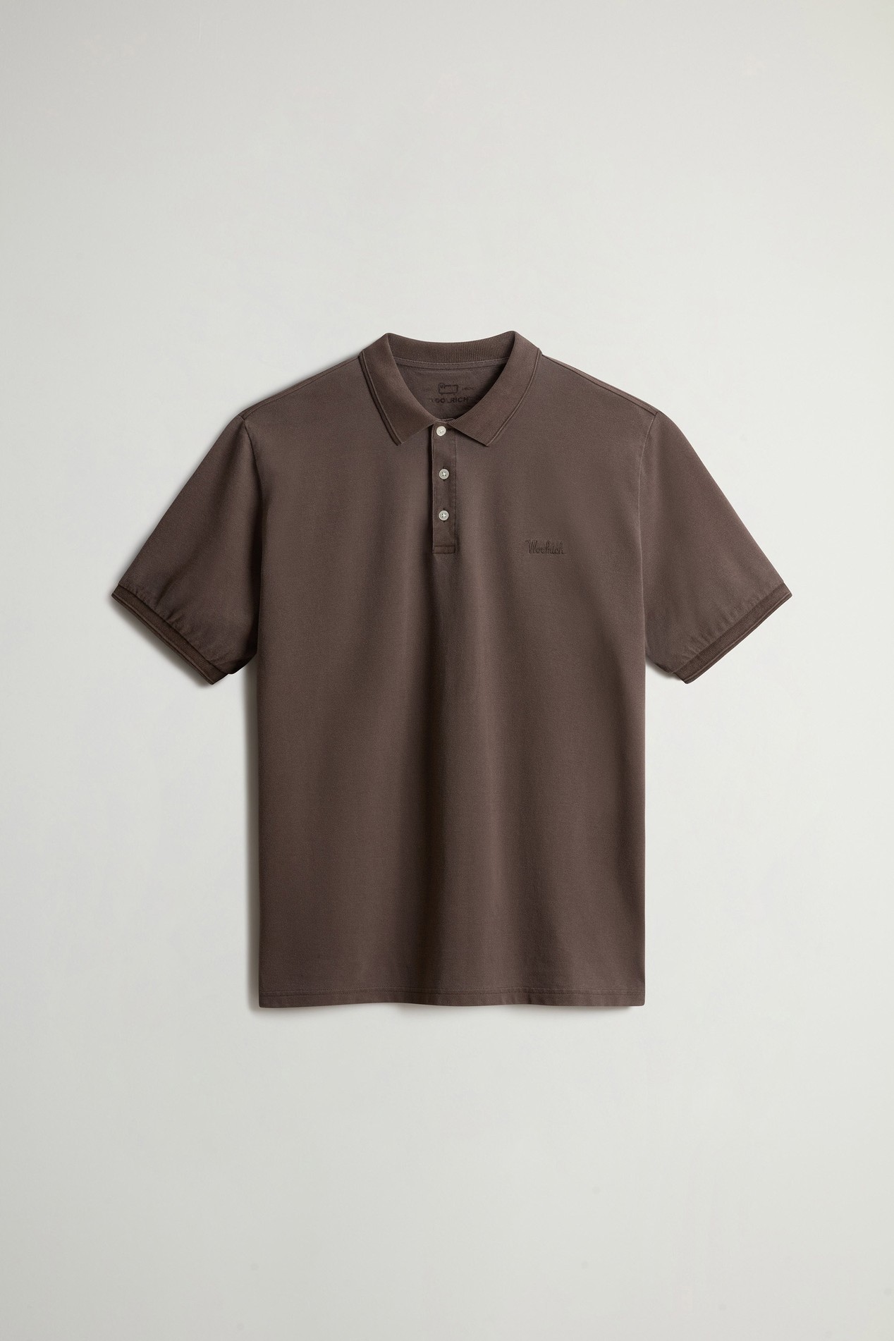 Mackinack Polo teint en pièce en sergé de coton stretch Marron photo 5 | Woolrich