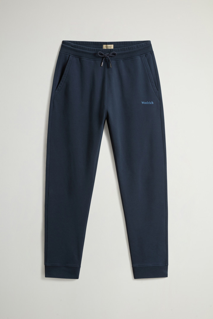 Pure Cotton Fleece Pants Blue photo 1 | Woolrich