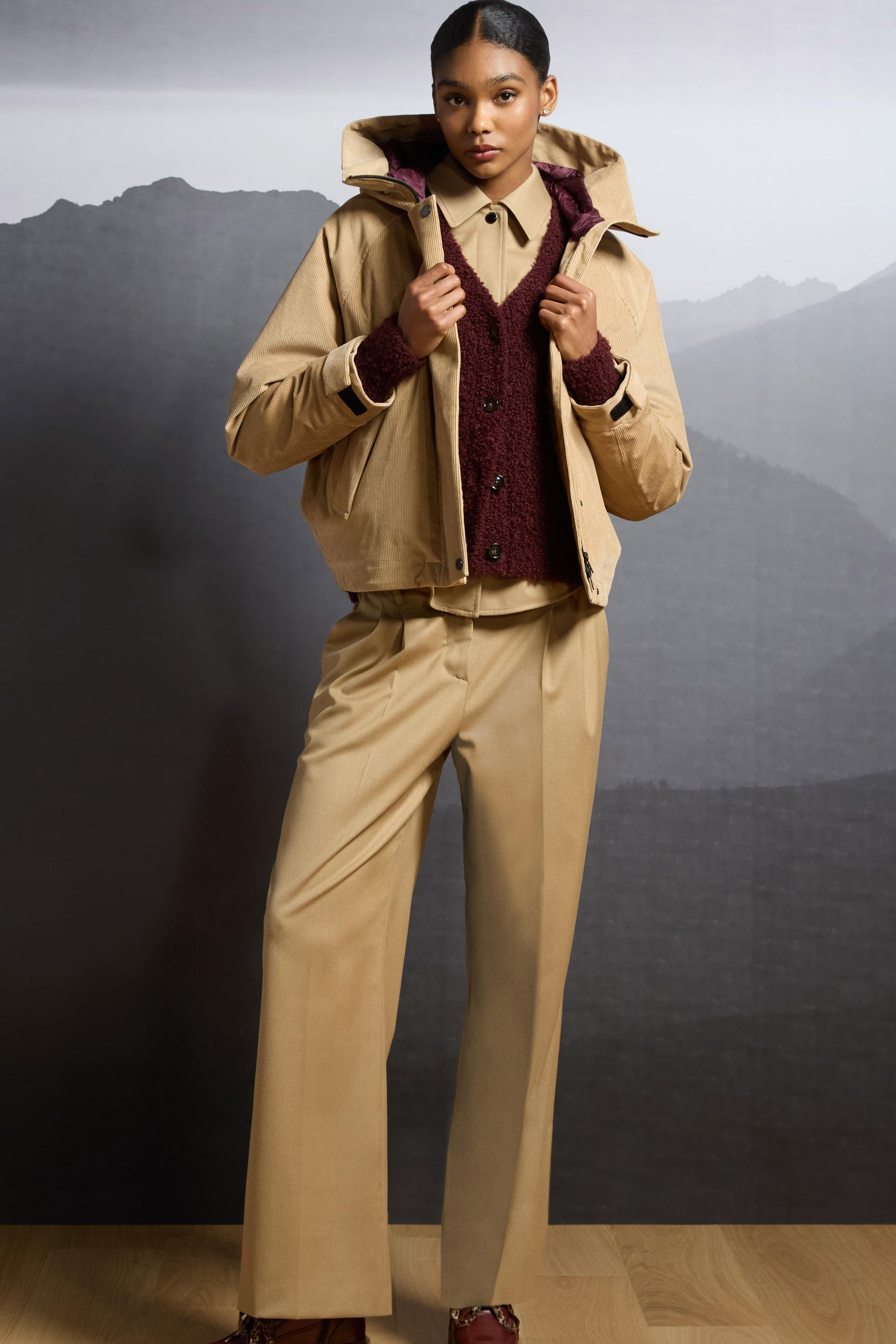 Wide-Leg Pants in Wool Blend Beige photo 6 | Woolrich