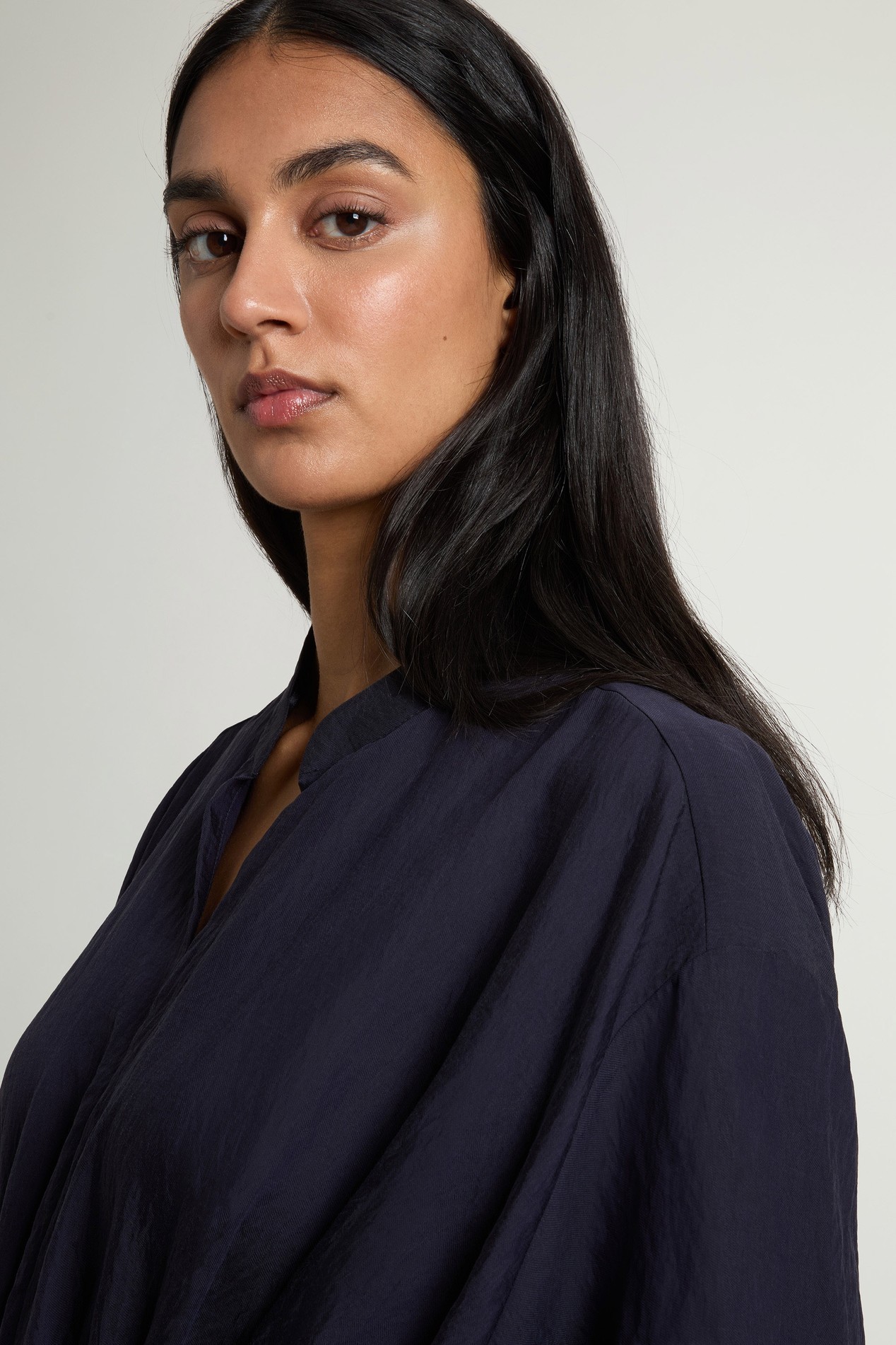 FLUID SHIRT DRESS Blue photo 4 | Woolrich