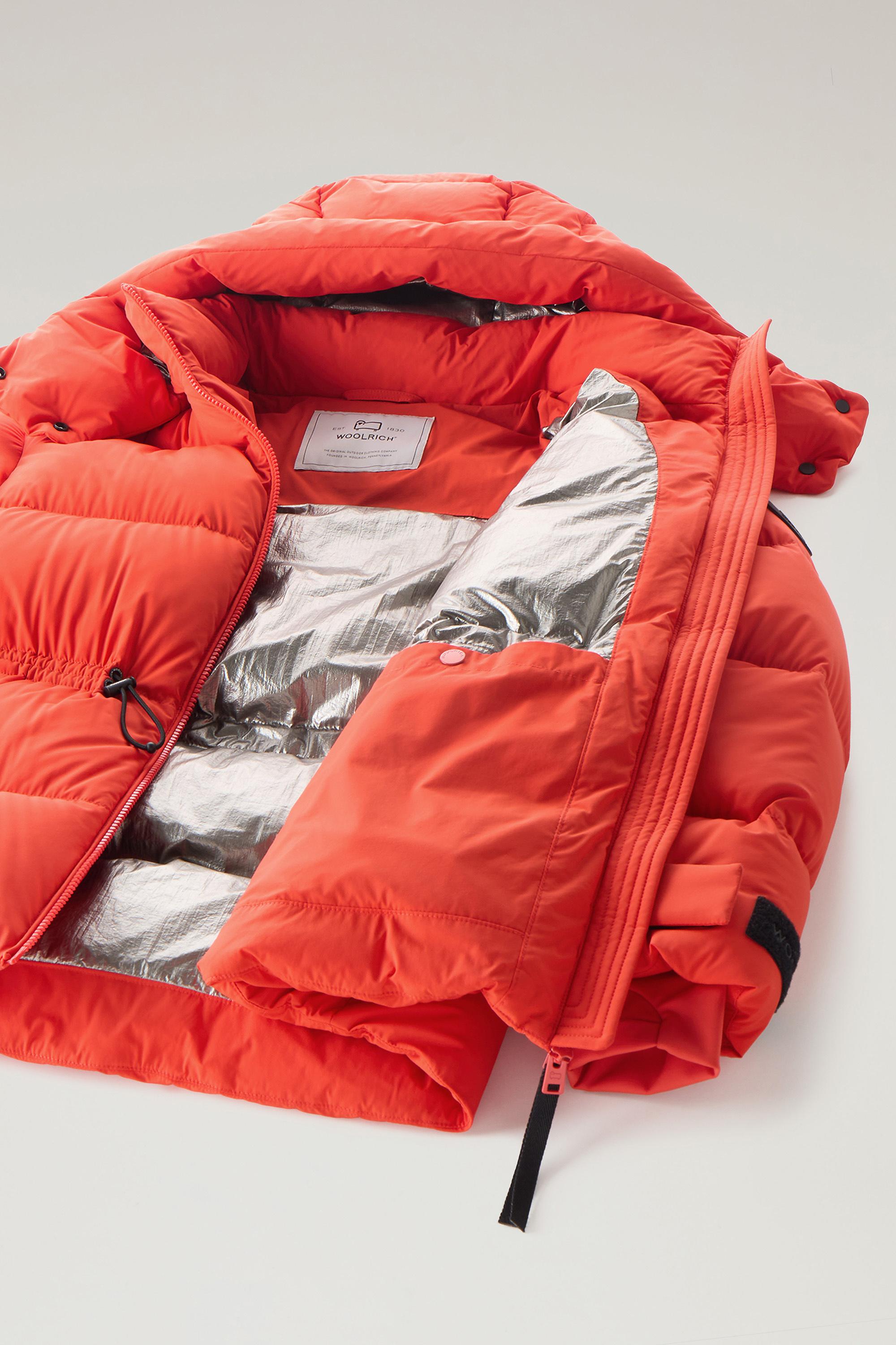 Stretch Nylon Down Jacket with Detachable Hood Orange photo 7 | Woolrich