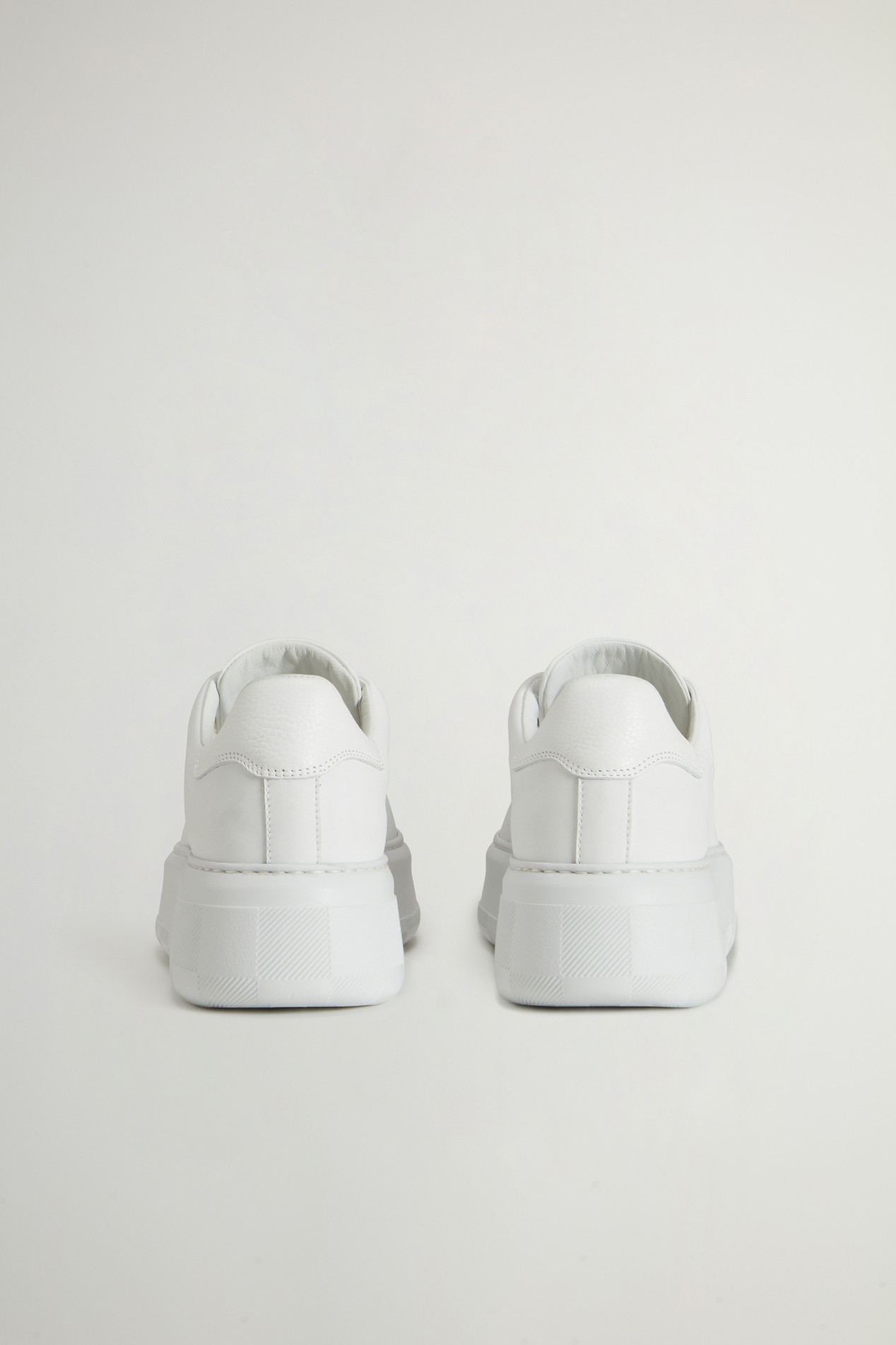 Chunky Court Leather Sneakers White photo 3 | Woolrich