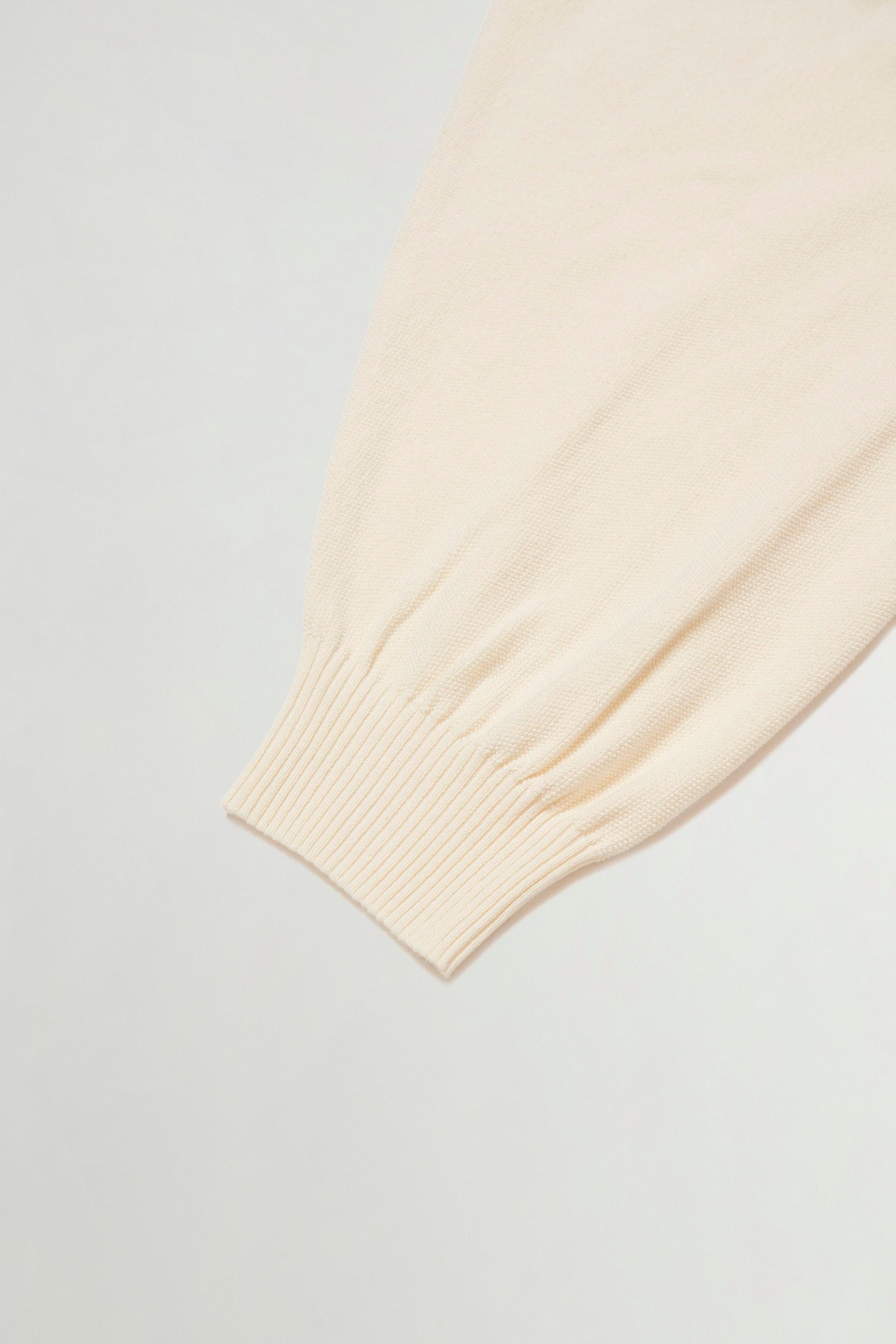 SHEEP PATCH COTTON PIQUE KNIT CARDIGAN White photo 6 | Woolrich