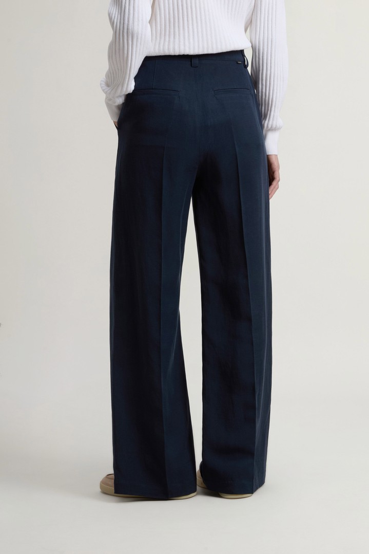 LYOCELL LINEN PANTS Blue photo 2 | Woolrich