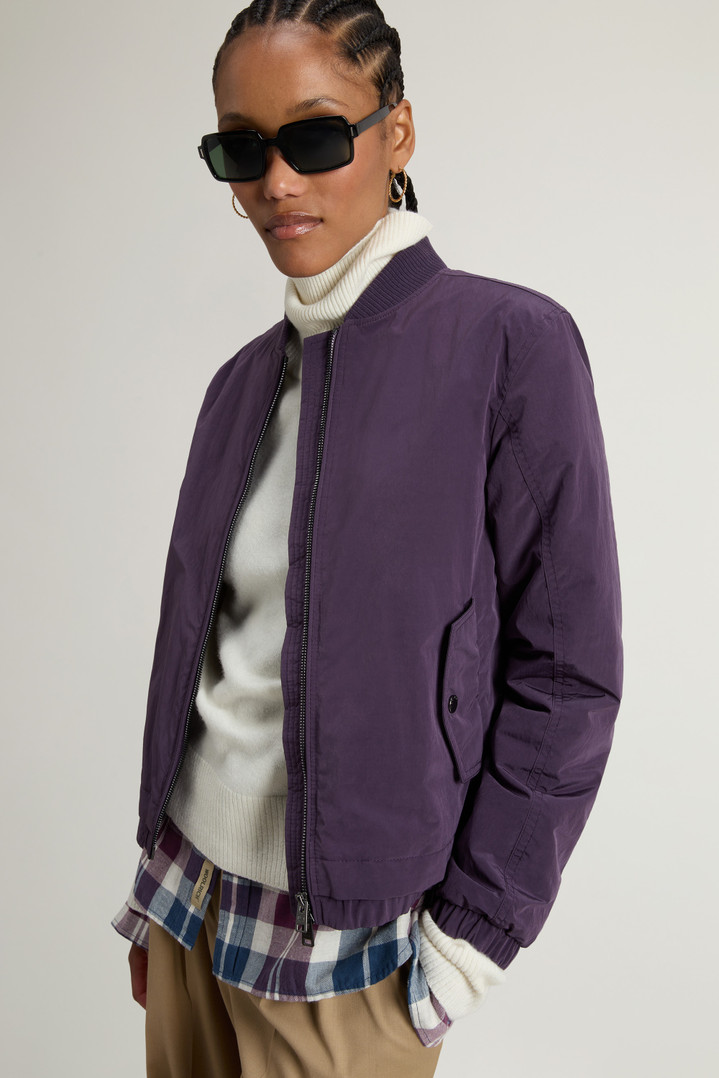 Grace Bomber Jacket in Peached Poly Purple photo 4 | Woolrich