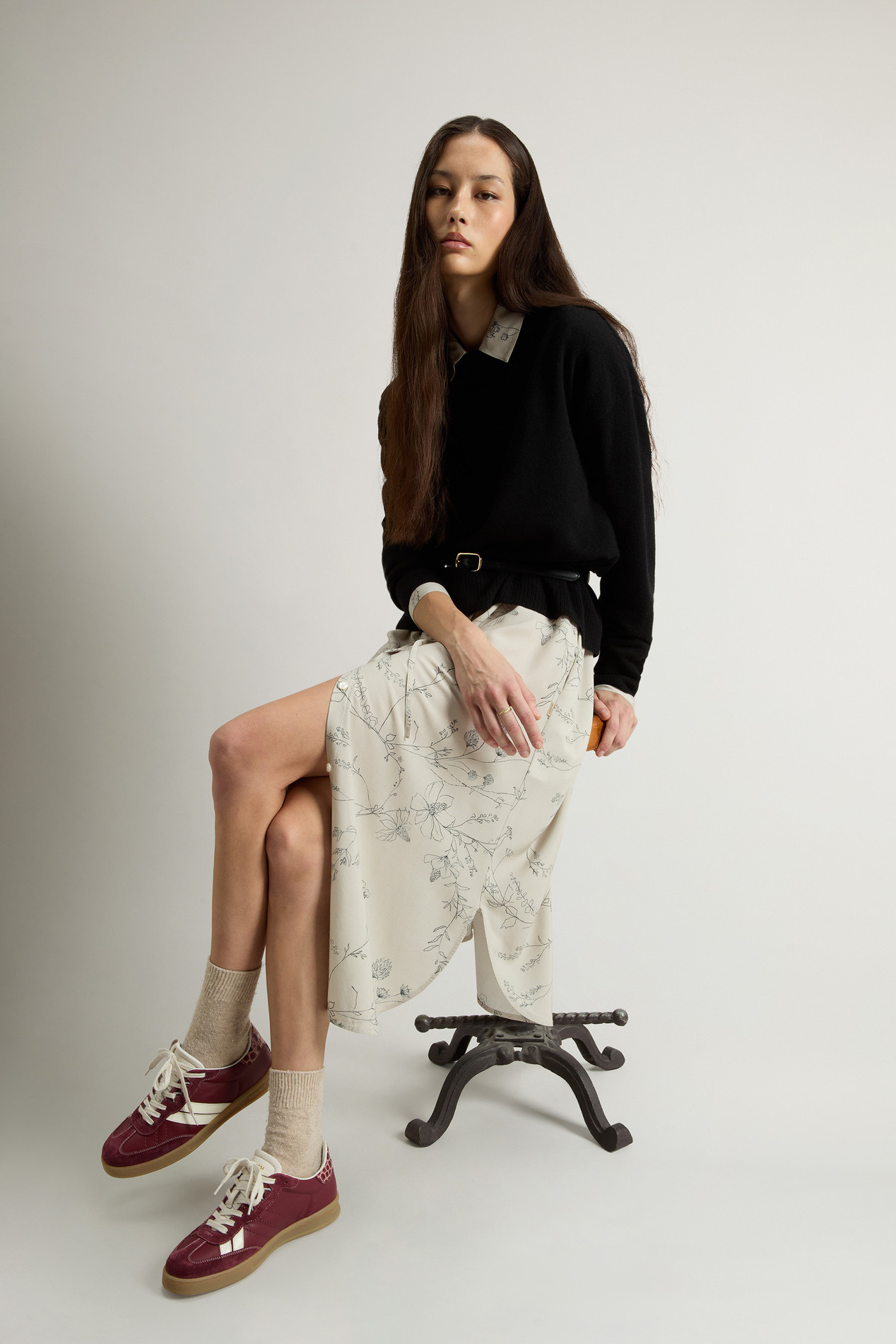 Jersey de cuello redondo en mezcla de lana virgen y cashmere Negro photo 4 | Woolrich