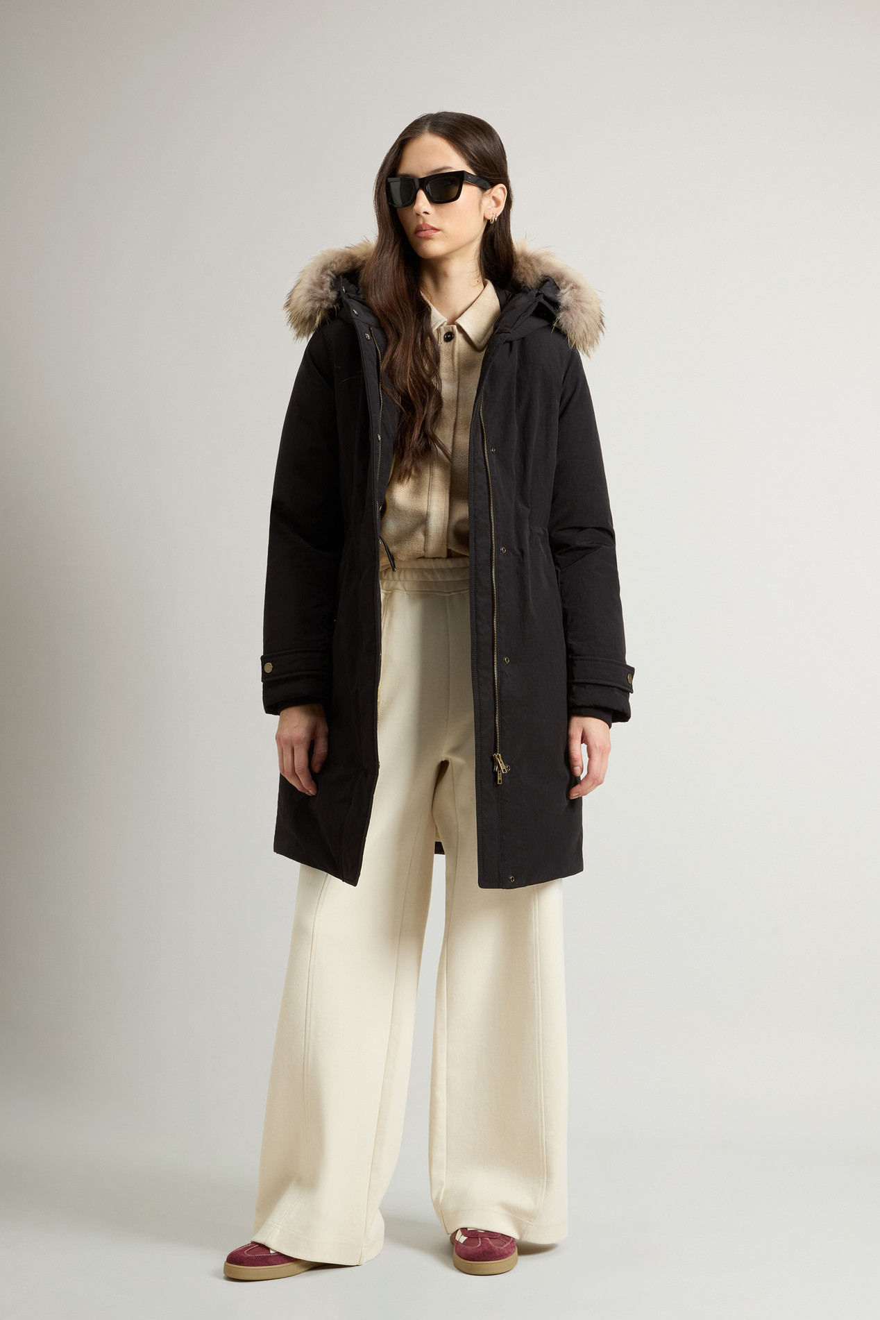 GRACE FUR PARKA Black photo 2 | Woolrich