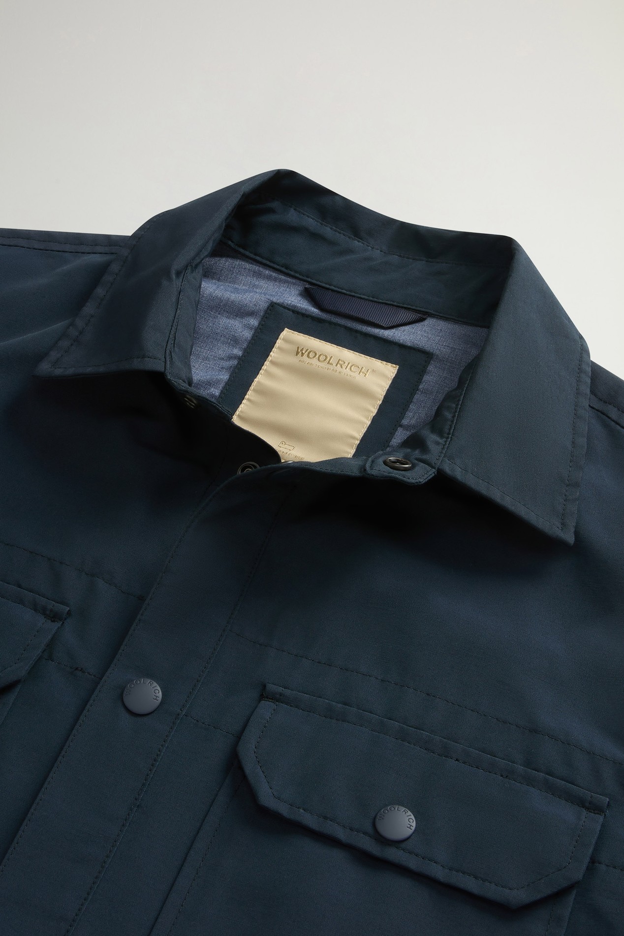 Giacca a camicia in Light Ramar Blu photo 6 | Woolrich