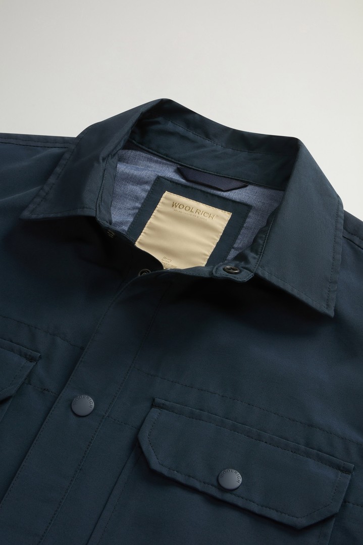 Giacca a camicia in Light Ramar Blu photo 6 | Woolrich