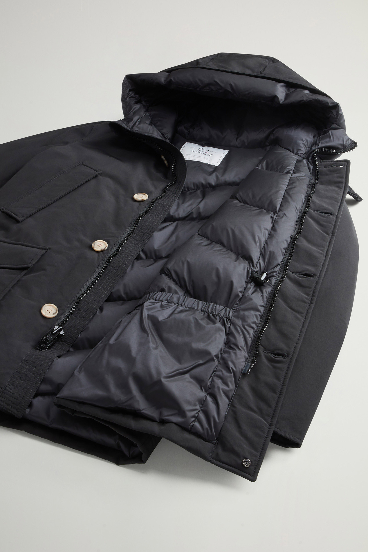 Arctic Parka in Ramar Cloth Black photo 8 | Woolrich