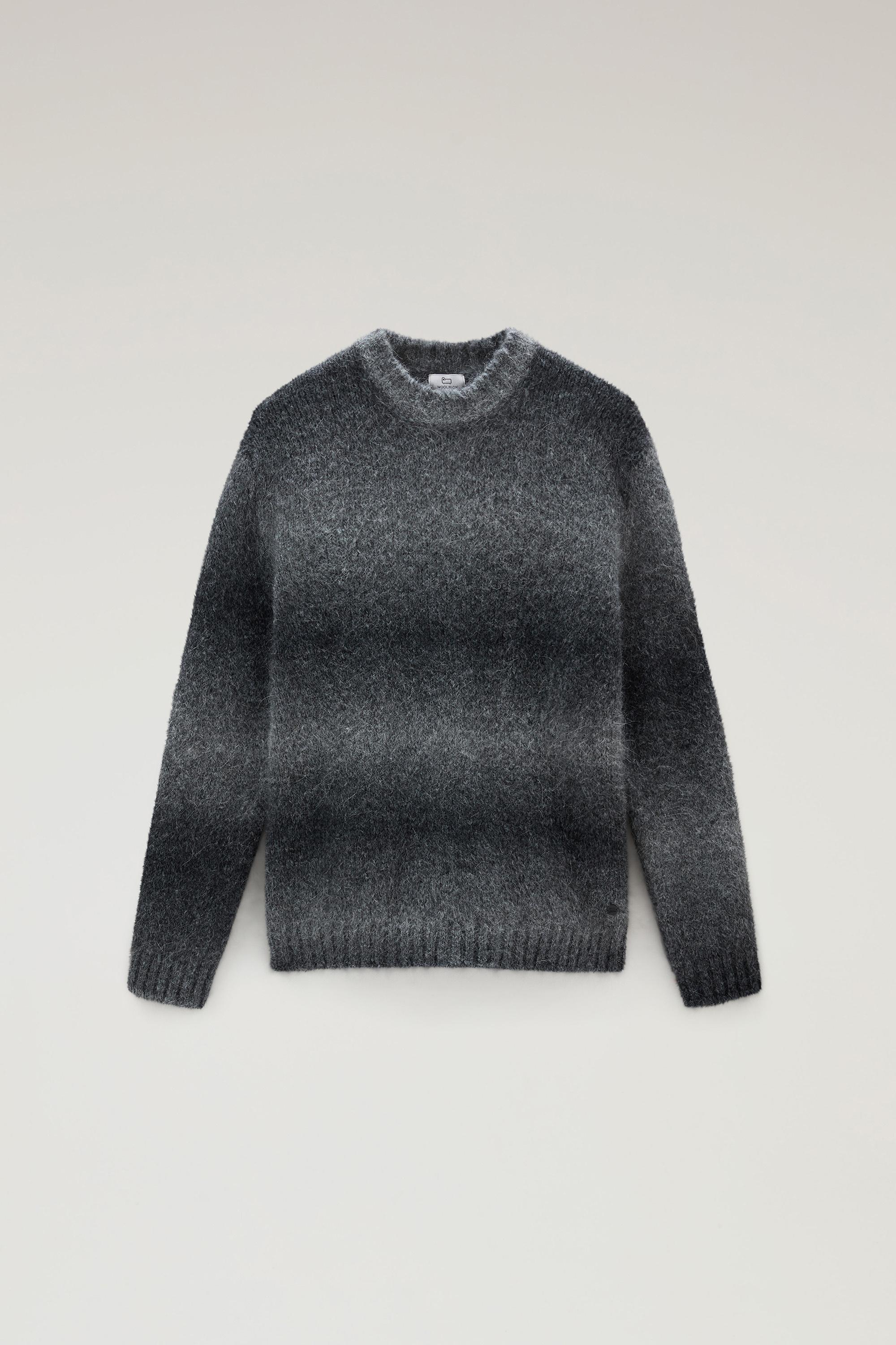 Crewneck Sweater in Alpaca Blend with Dégradé Effect Gray photo 1 | Woolrich