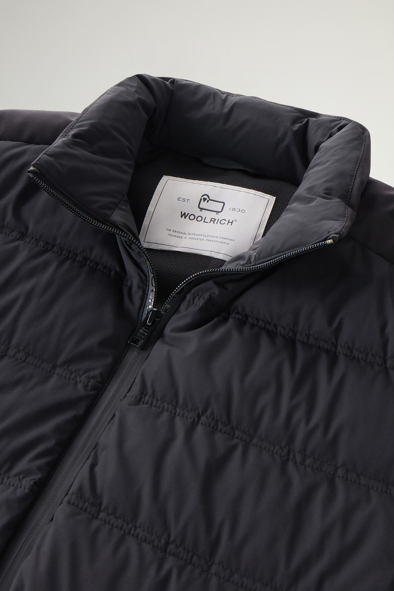 Bering Down Jacket in Stretch Nylon Black photo 2 | Woolrich