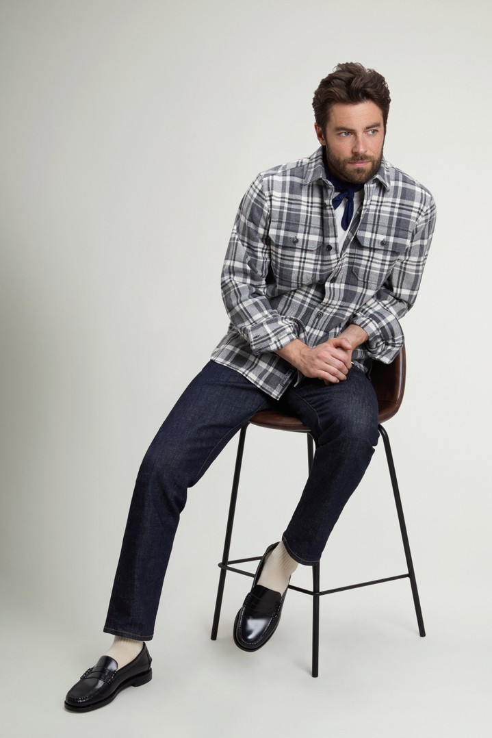 HEAVY COTTON SHIRT Gray photo 2 | Woolrich