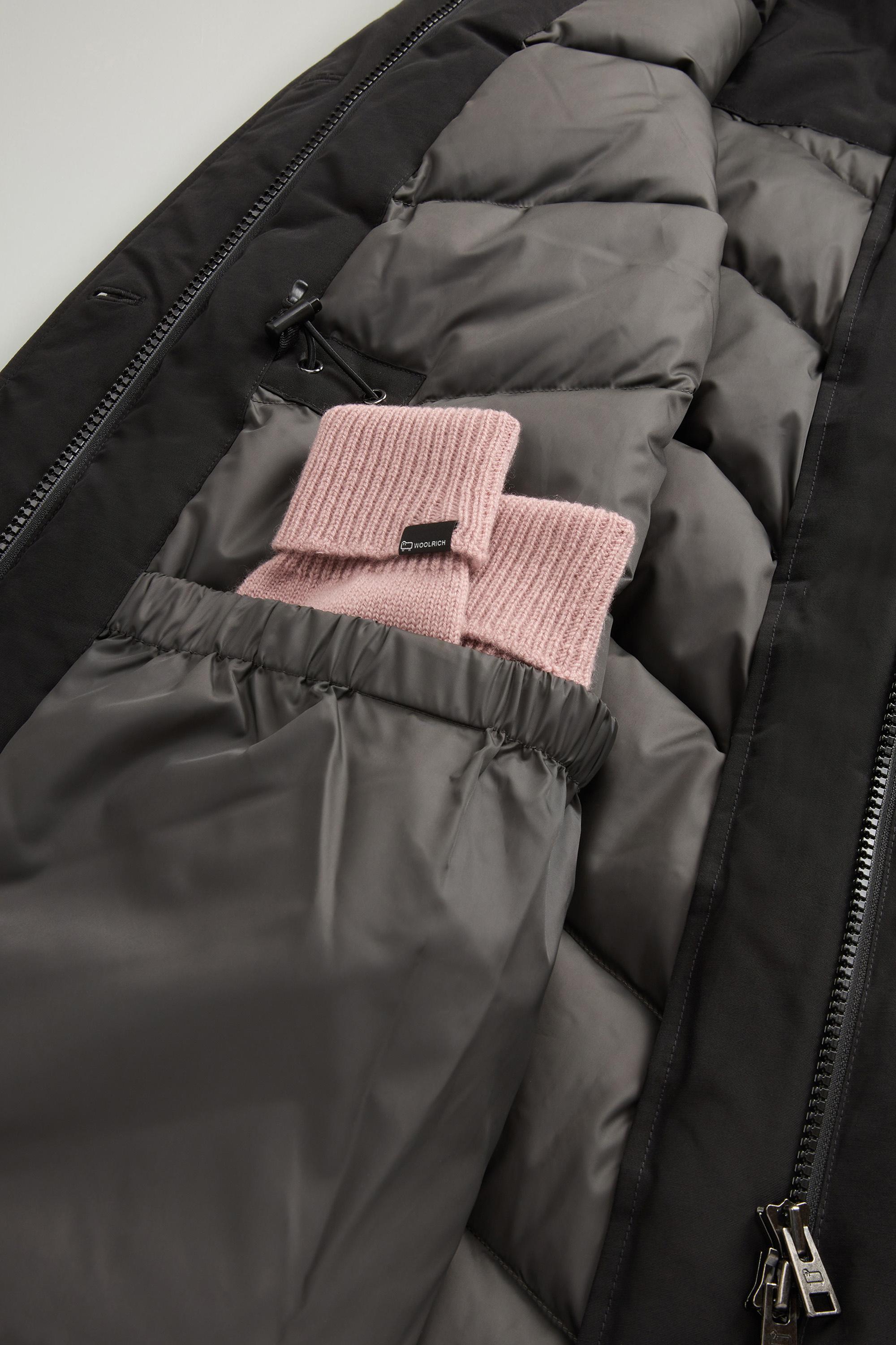 Arctic Parka in Ramar Cloth with Four Pockets and Detachable Fur Black photo 10 | Woolrich