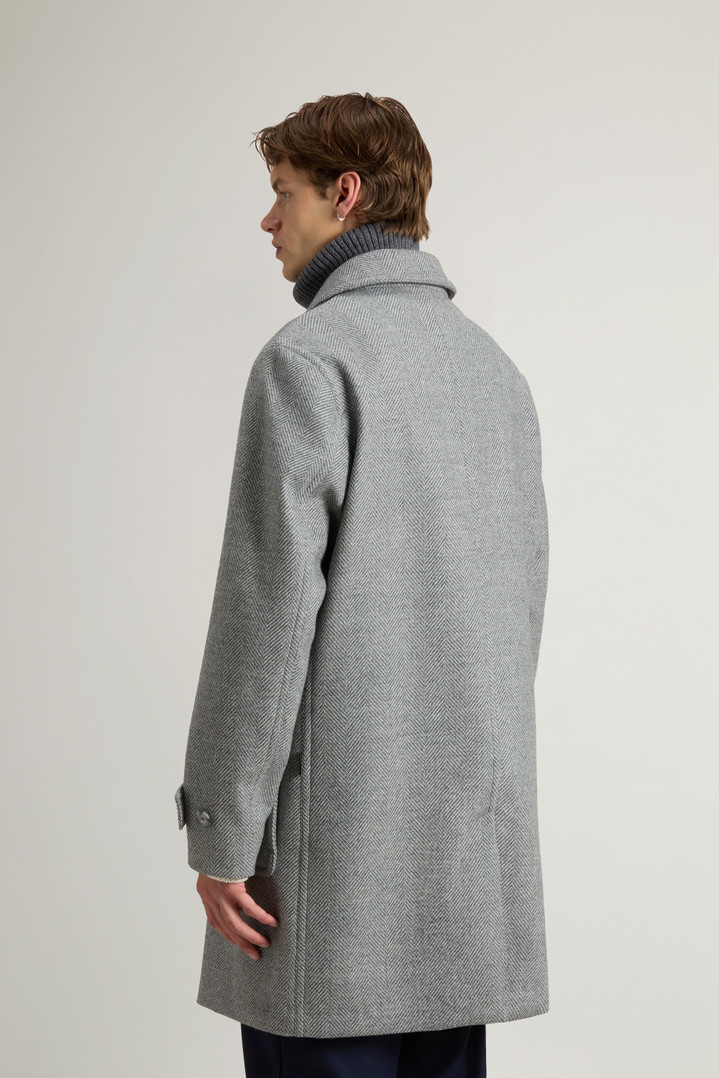 Coat in Pure Italian Wool Crafted Using a Loro Piana Fabric Gray photo 3 | Woolrich