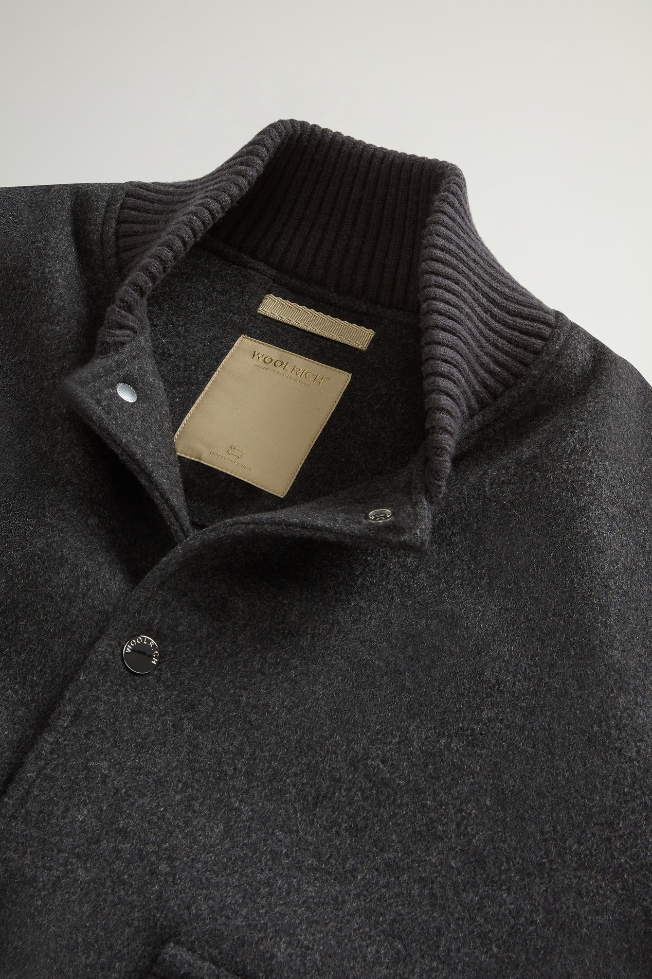 Miles Bomber Jacket in Wool Blend Gray photo 6 | Woolrich